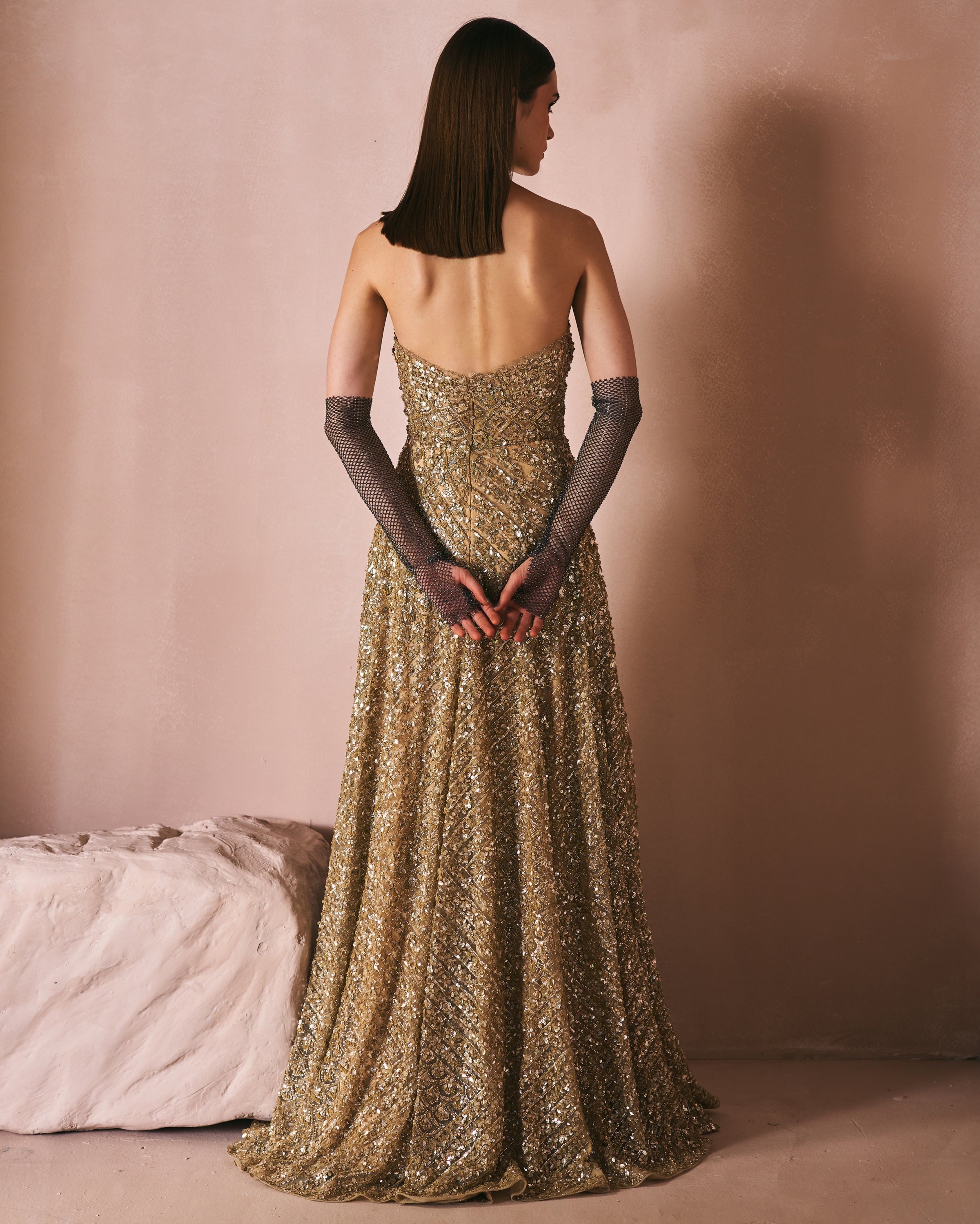 Antique Gold Dust Gown