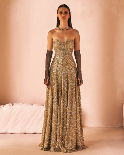 Antique Gold Dust Gown