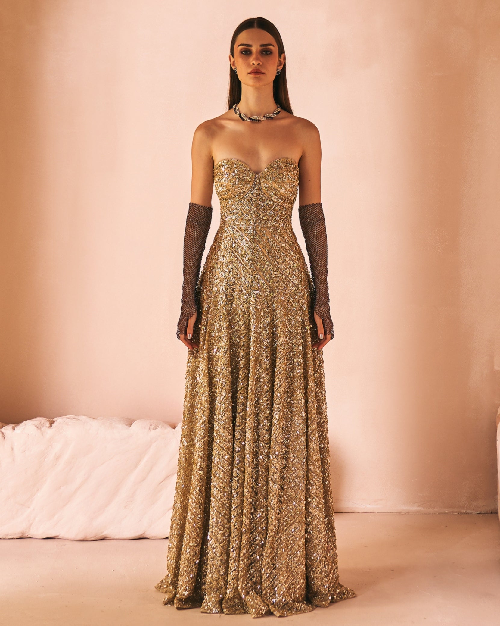 Antique Gold Dust Gown