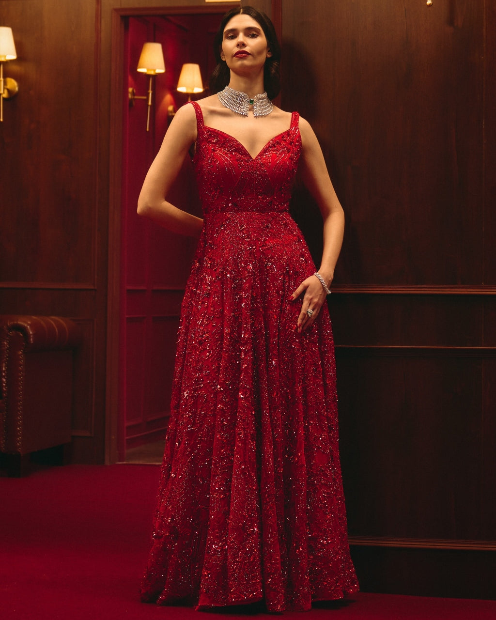 The Scarlet Edict Gown