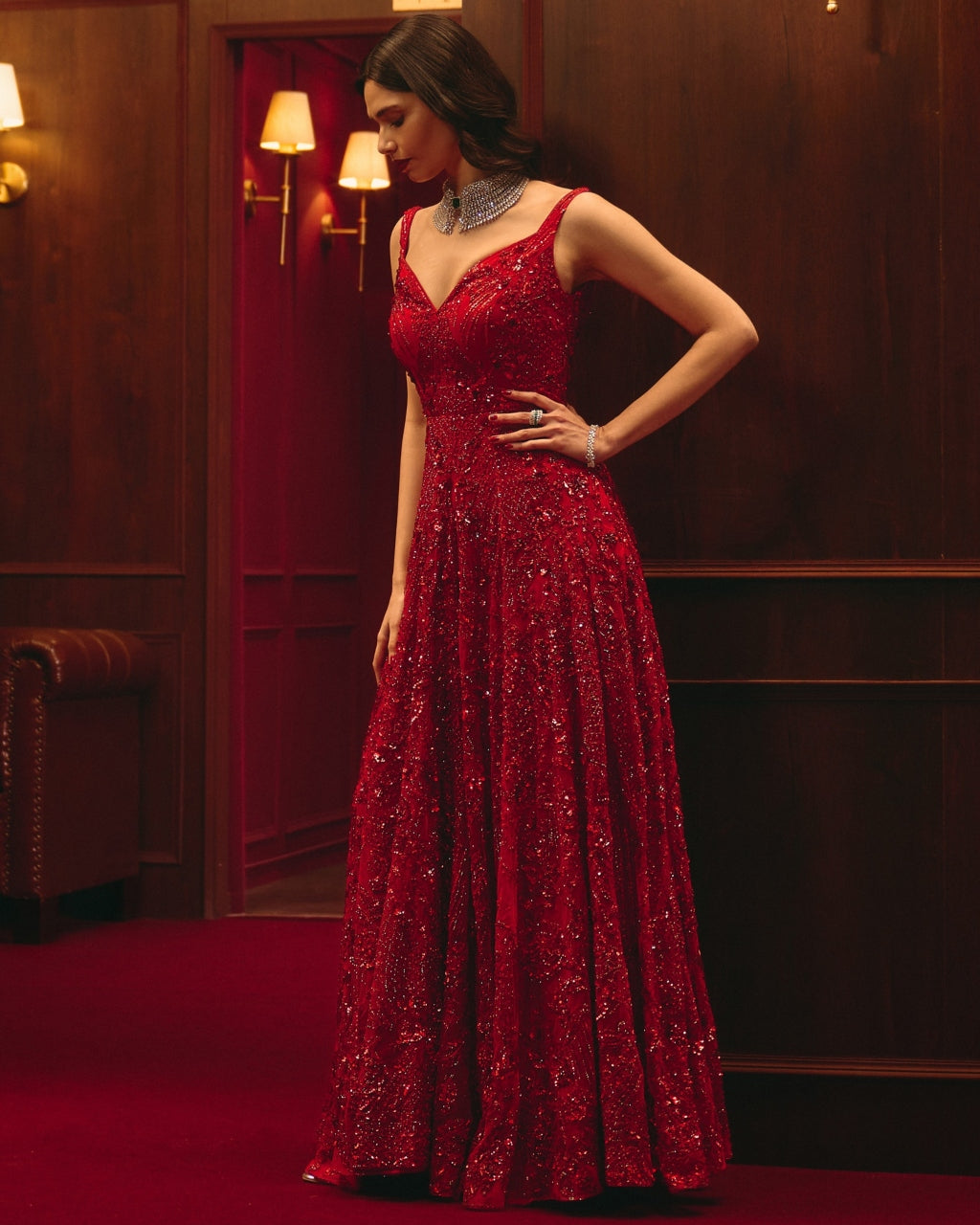 The Scarlet Edict Gown