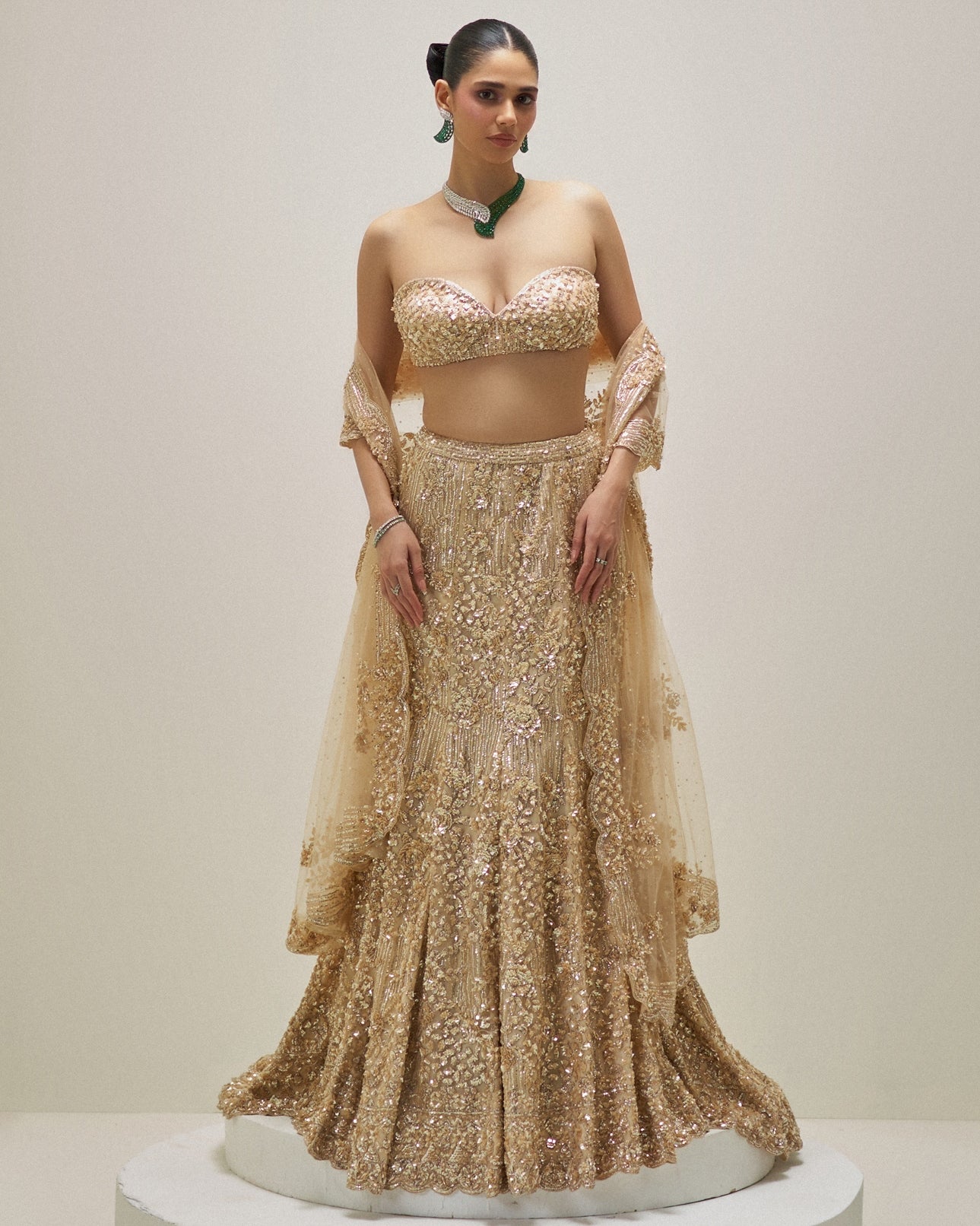 Golden Hour Bloom Lehenga Set
