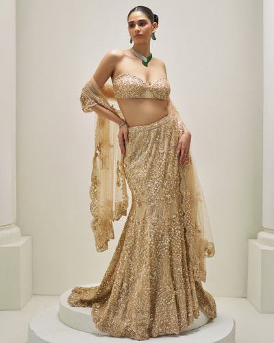 Golden Hour Bloom Lehenga Set