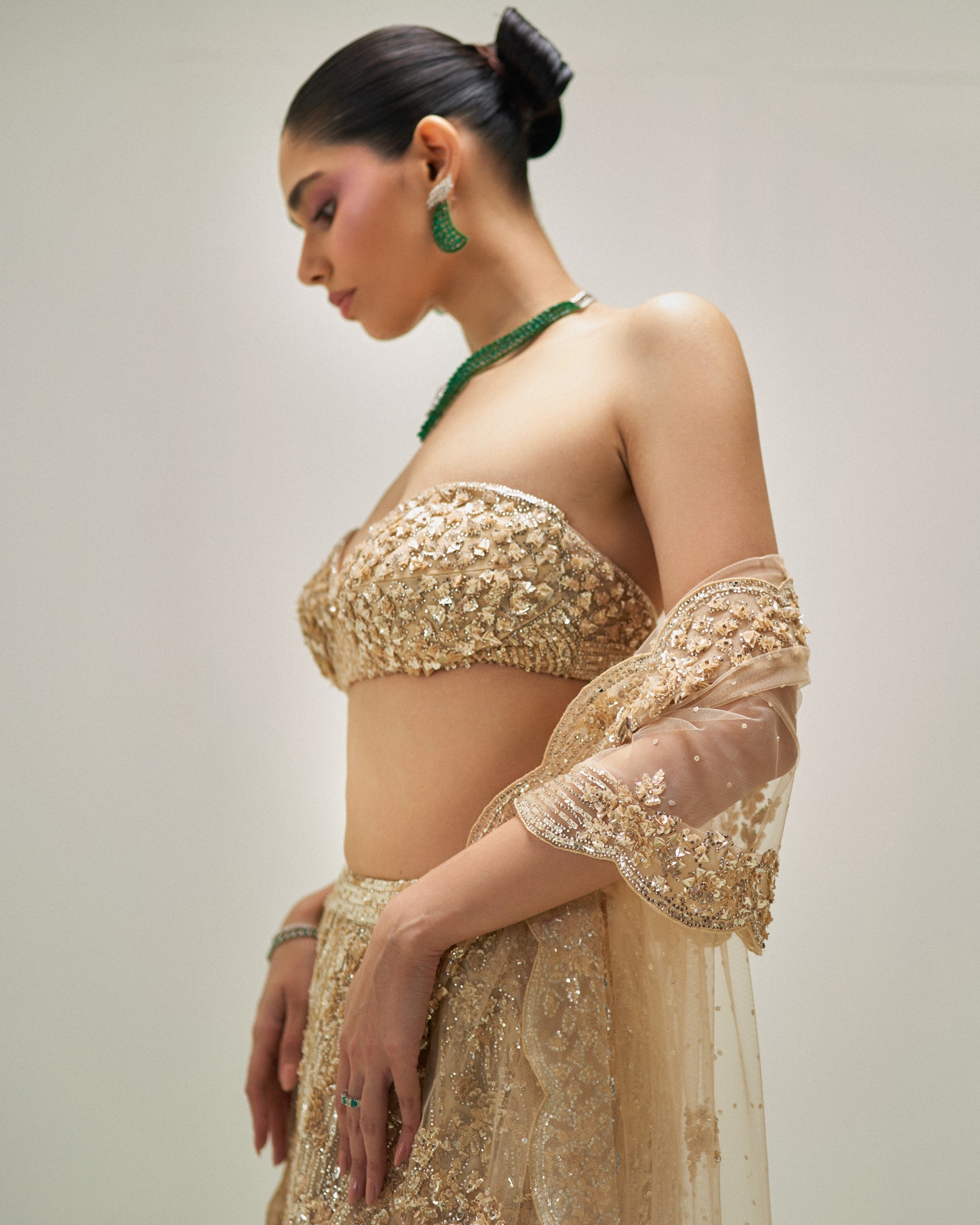 Golden Hour Bloom Lehenga Set