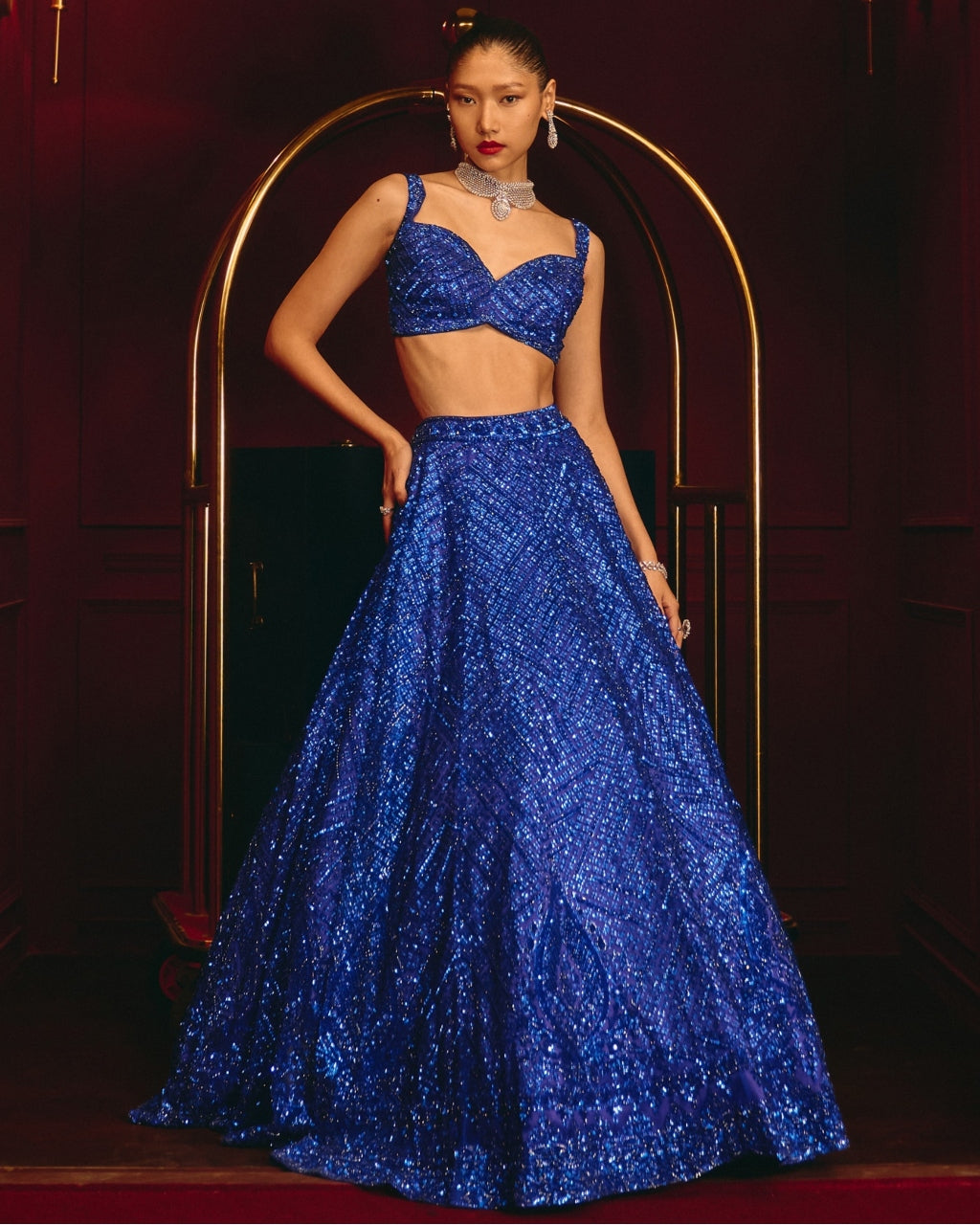 The Cobalt Heir Lehenga Set