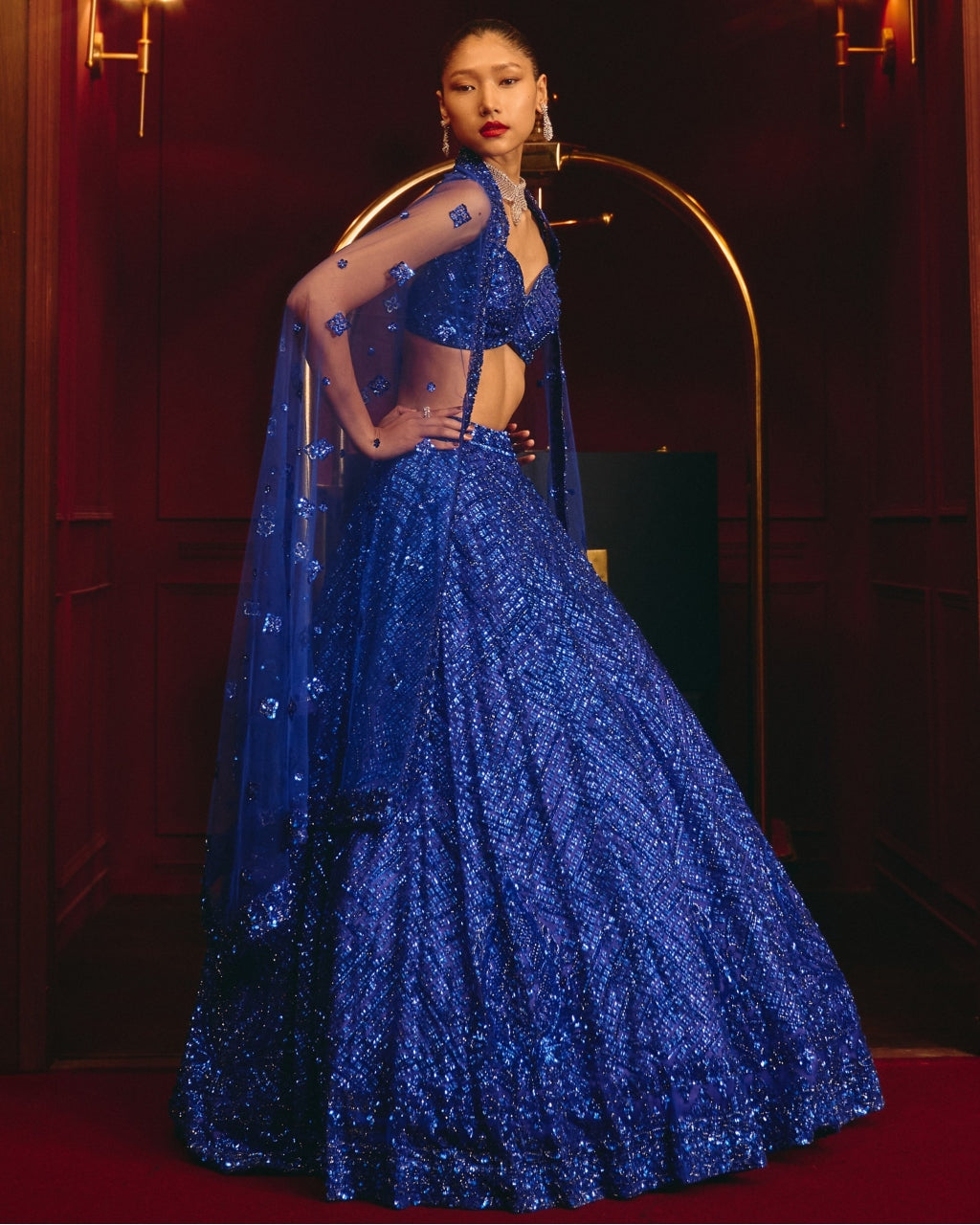 The Cobalt Heir Lehenga Set