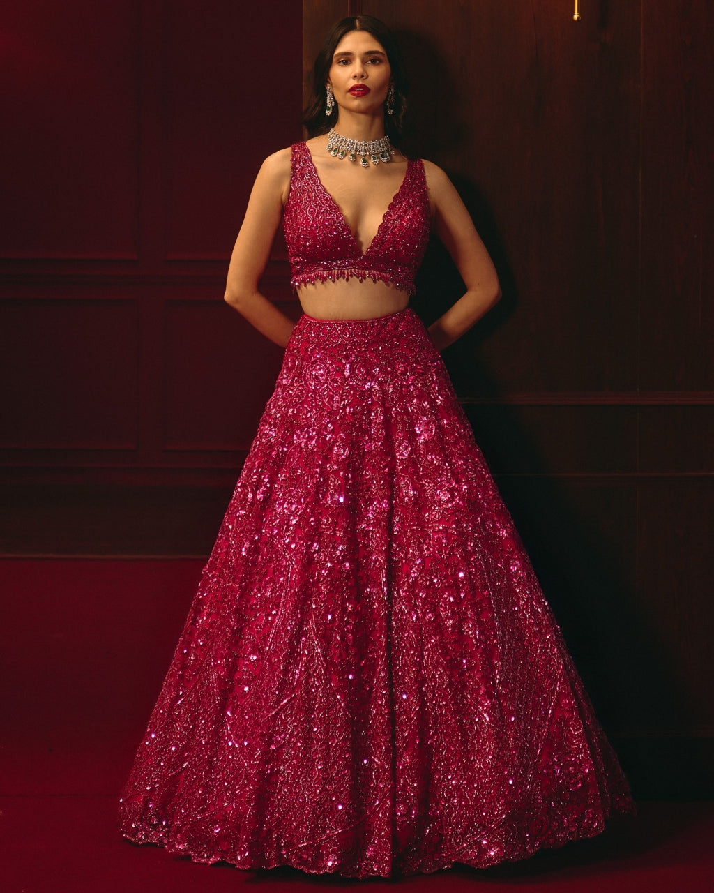 Rosé Imperium Lehenga Set