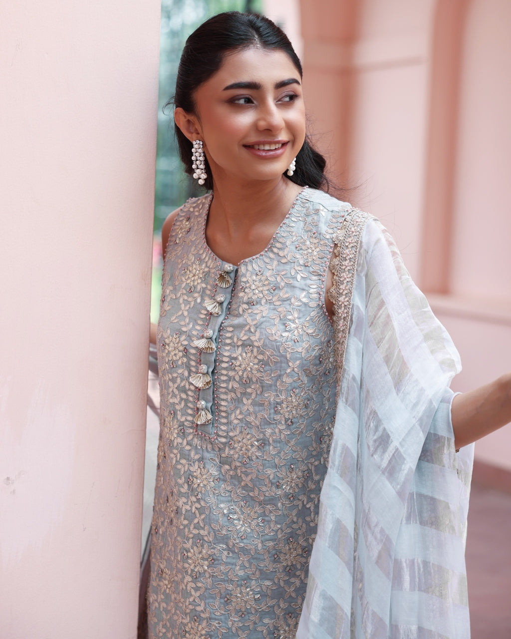Ice Blue Elena Sharara Set