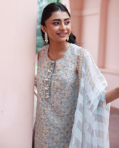 Ice Blue Elena Sharara Set