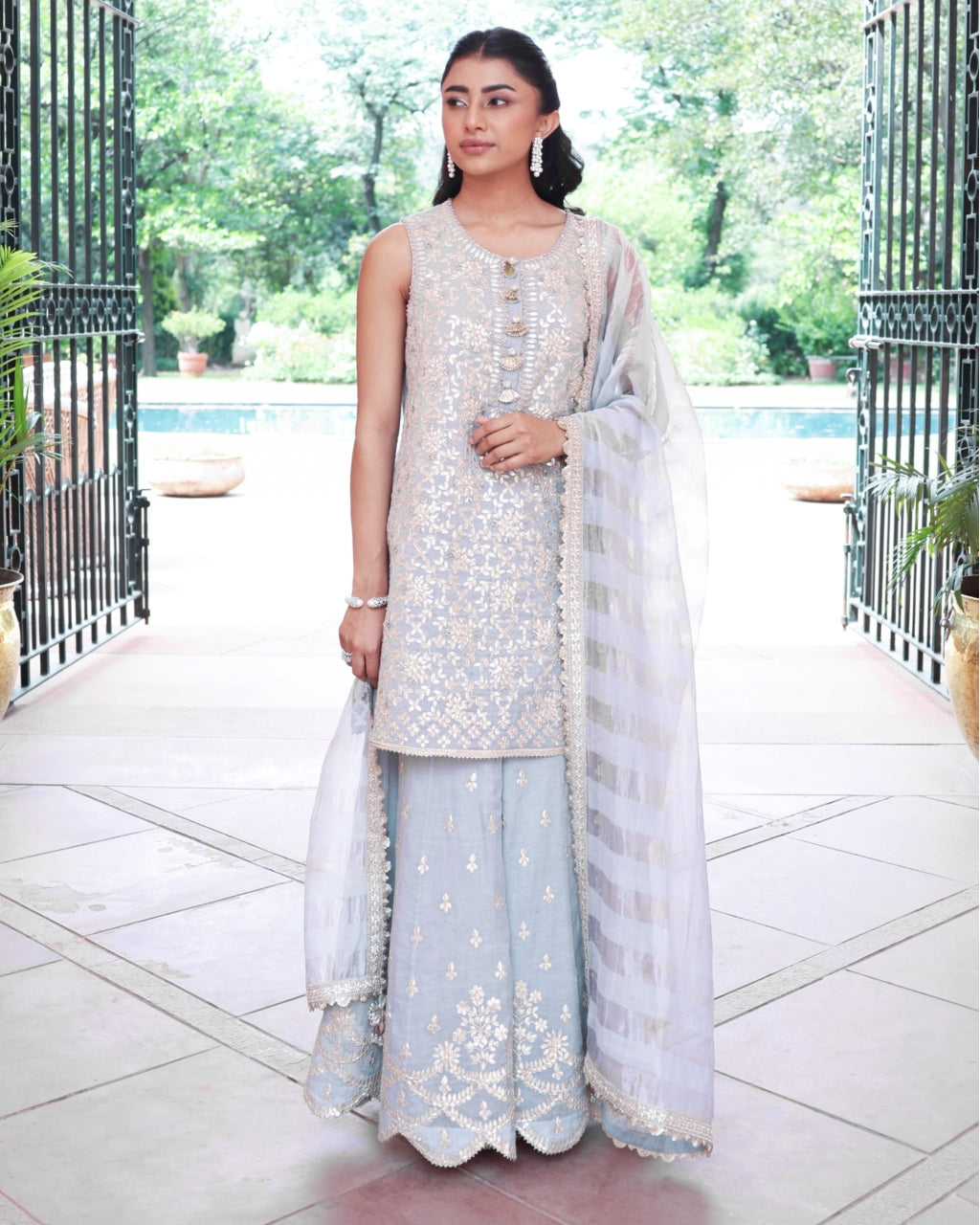Ice Blue Elena Sharara Set