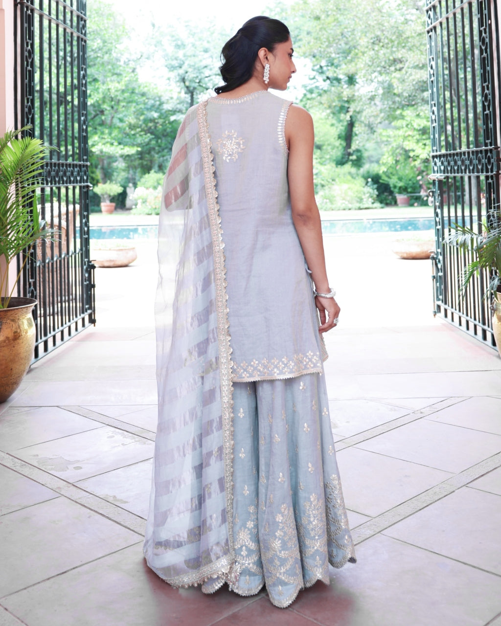 Ice Blue Elena Sharara Set