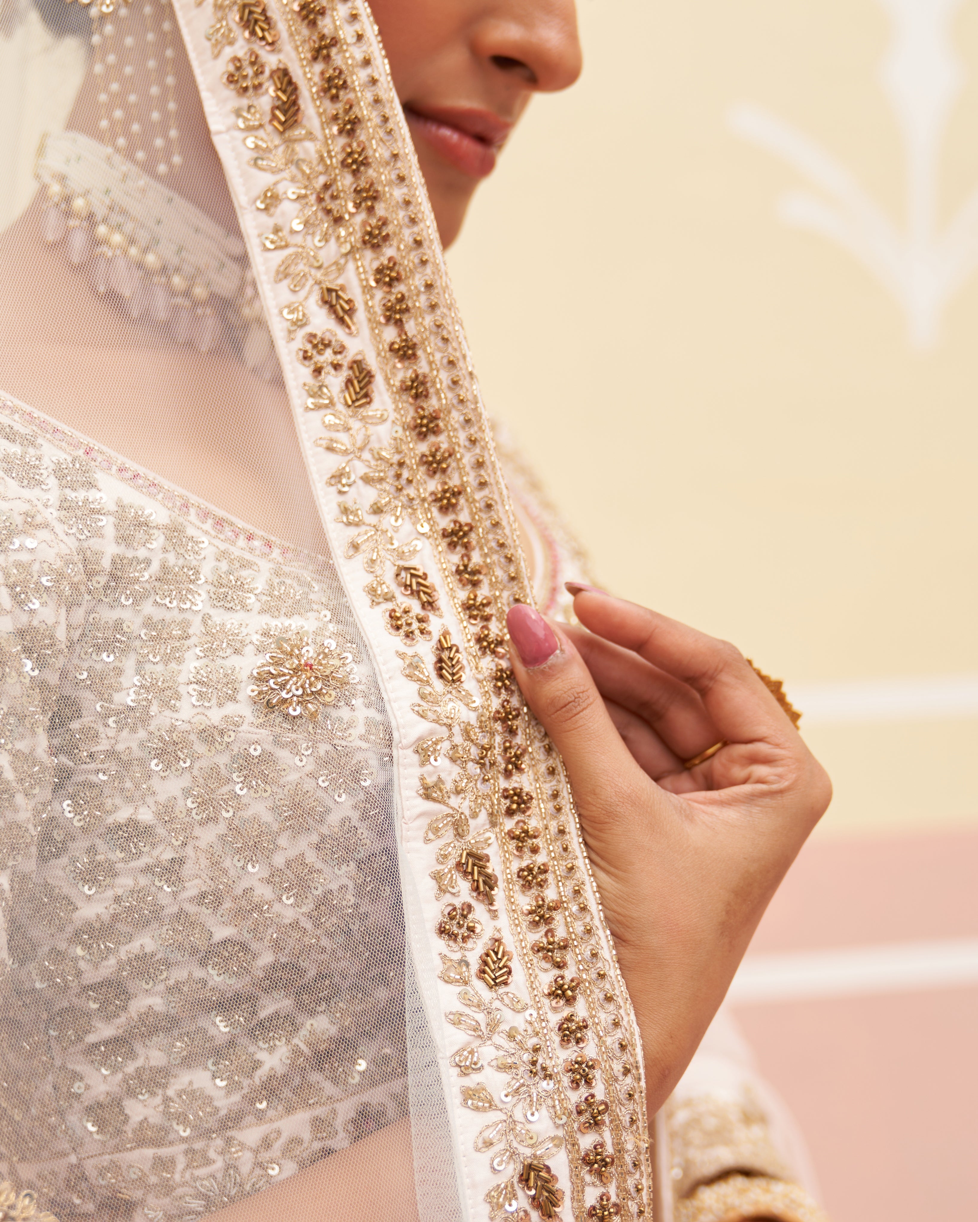 Karima Blush Pink Raw Silk Lehenga Set