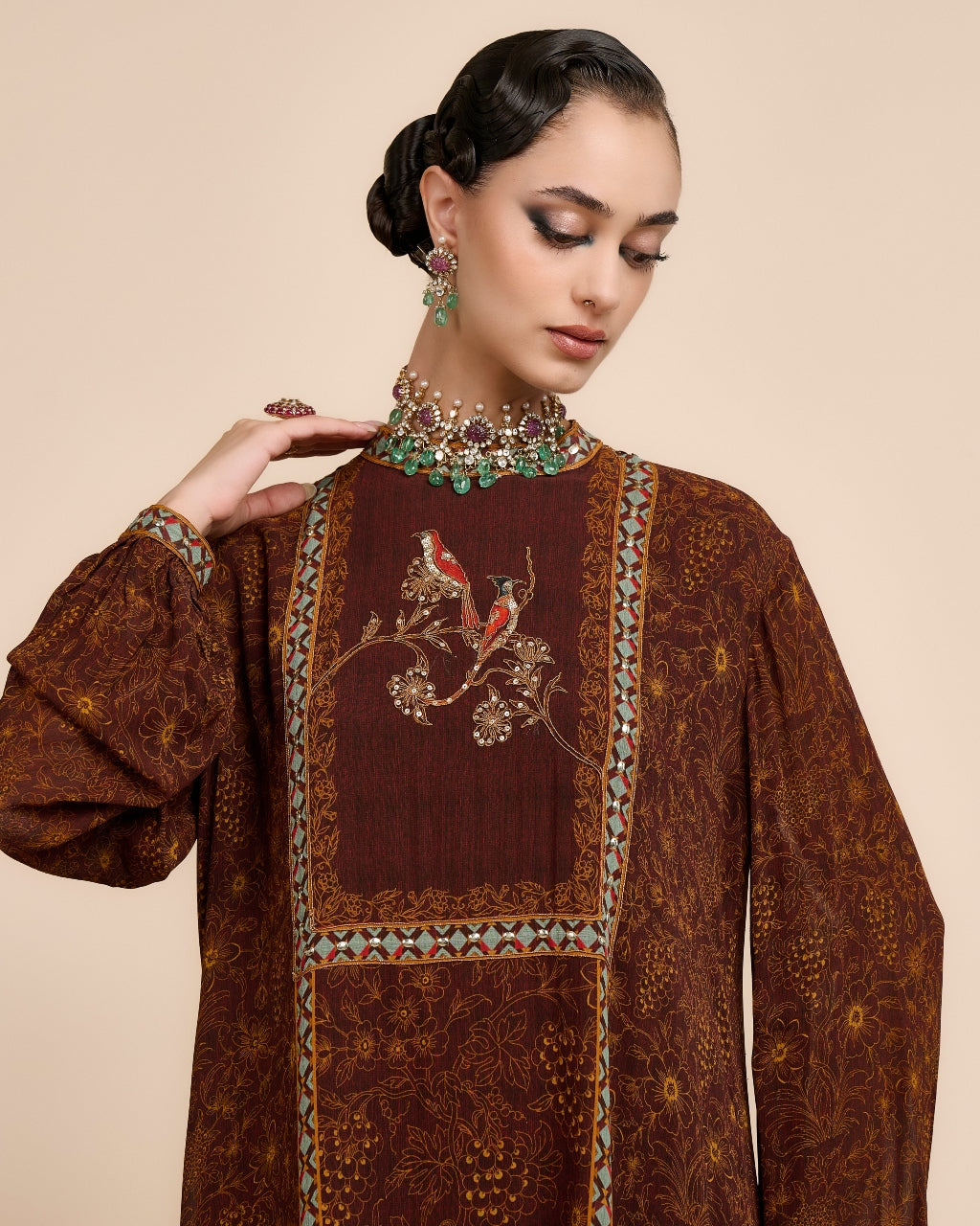 Mocha Brown Kaftan