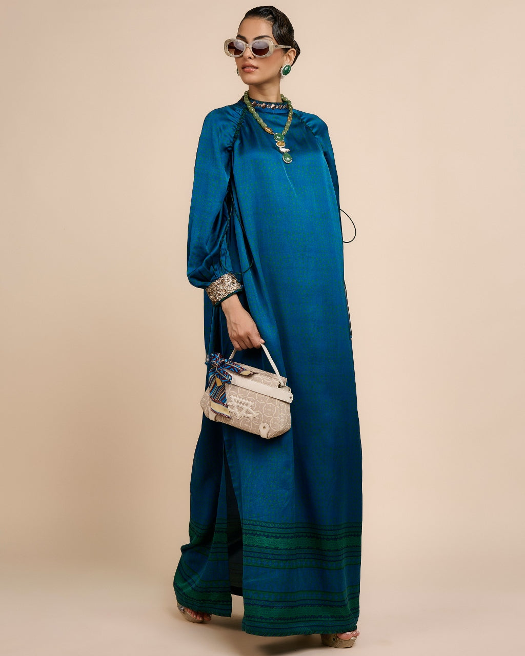 Cobalt Blue Kaftan