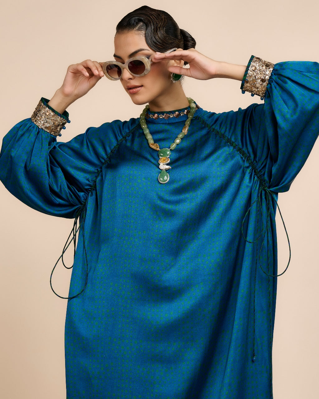 Cobalt Blue Kaftan