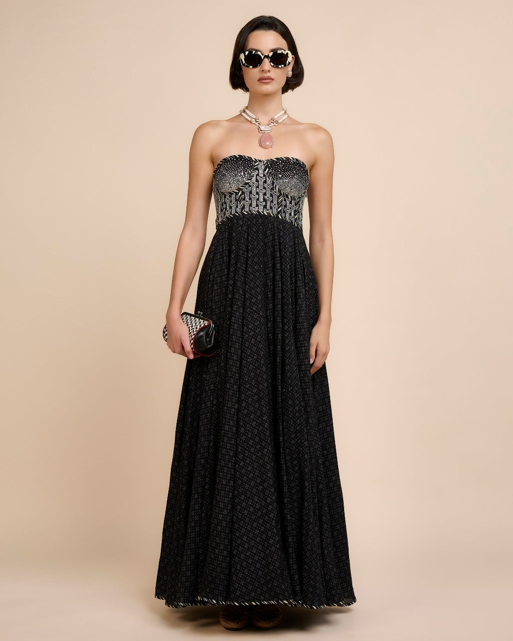 Noir Corset Maxi Dress