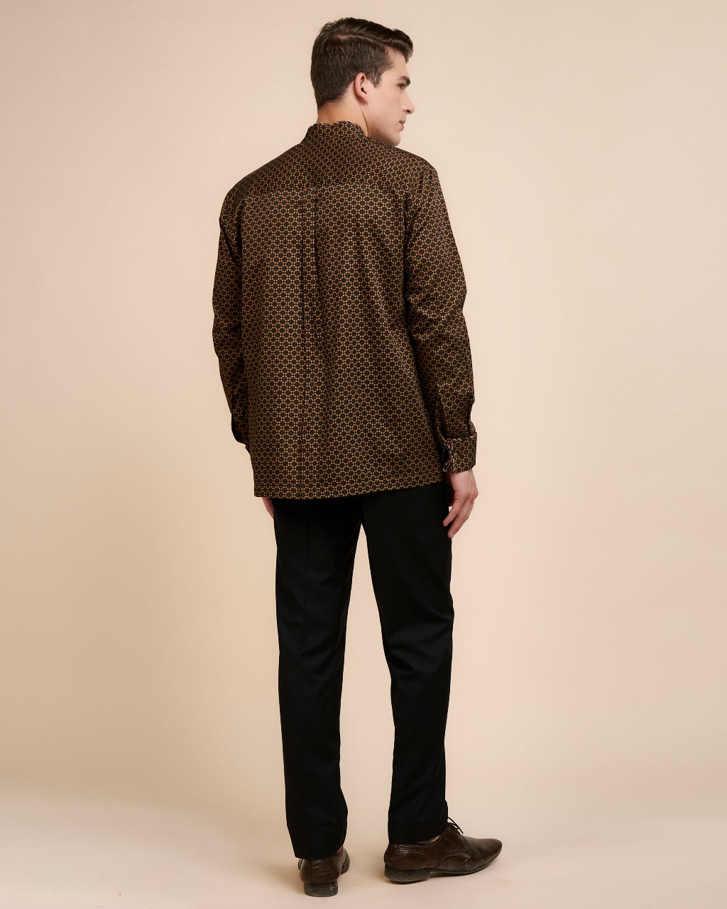 Bronze Printed Shirt Set