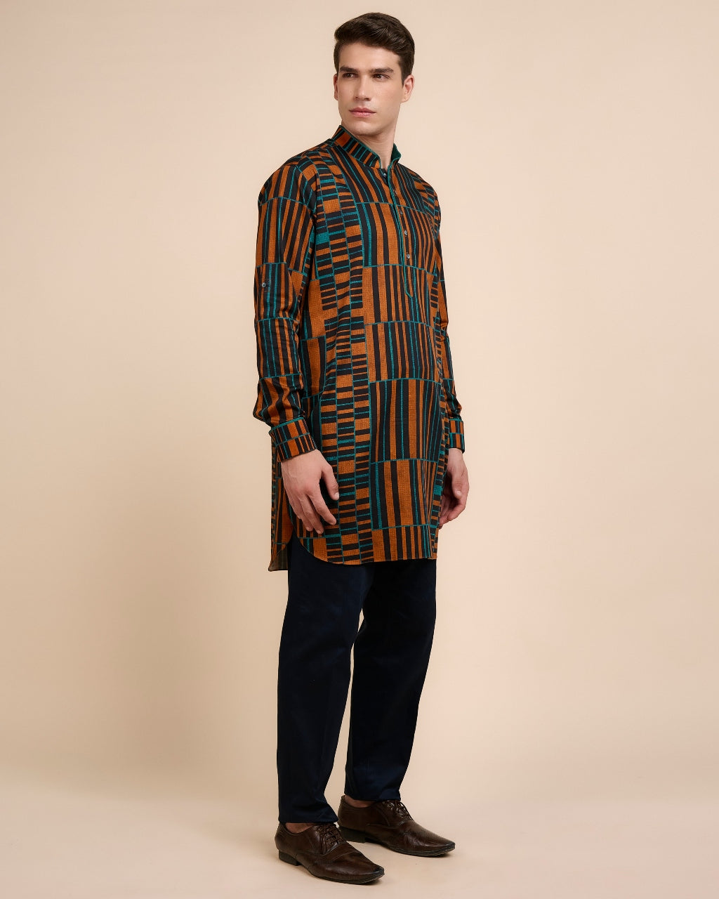 Multicoloured Printed Kurta Set