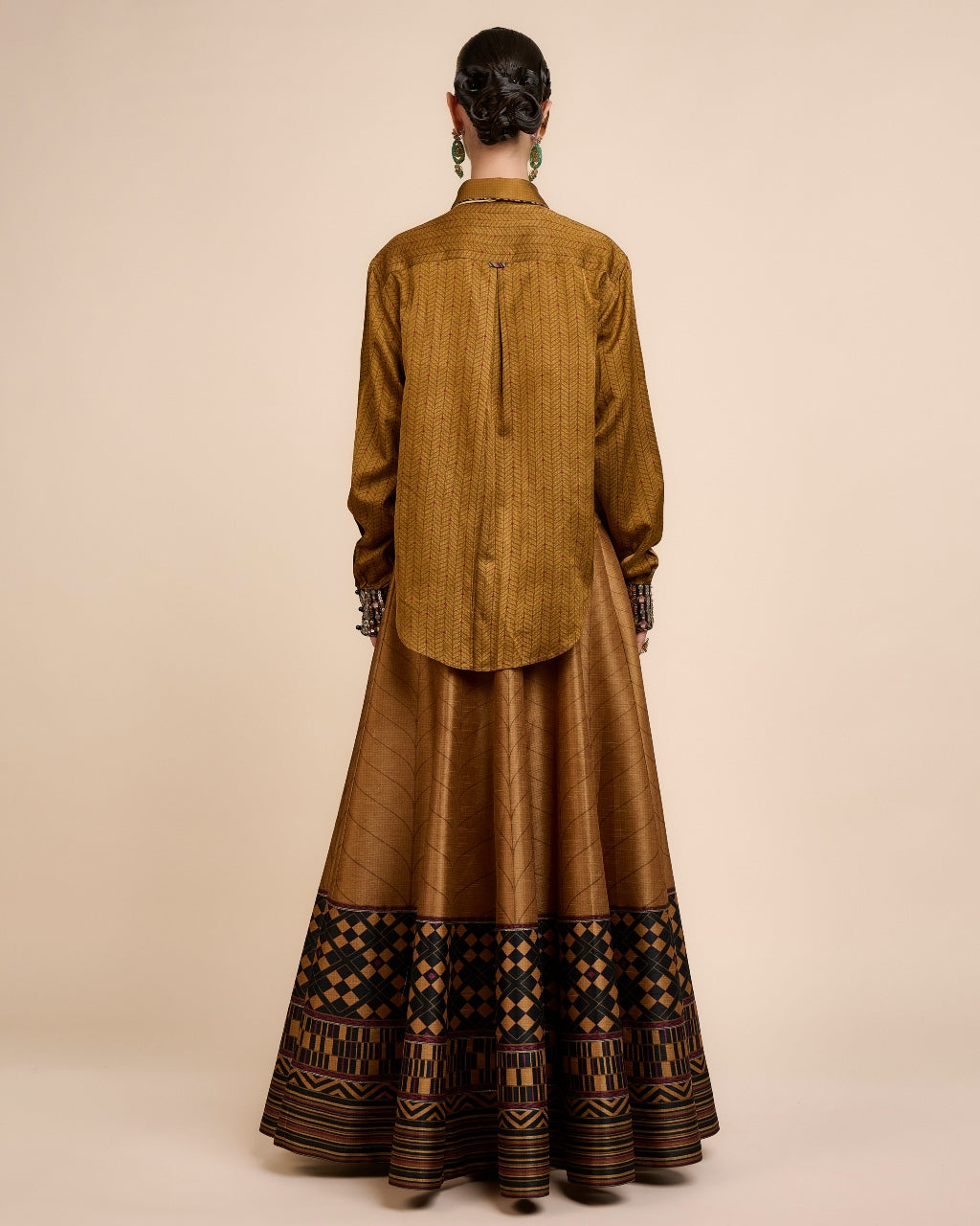 Earthy Mustard Skirt Set
