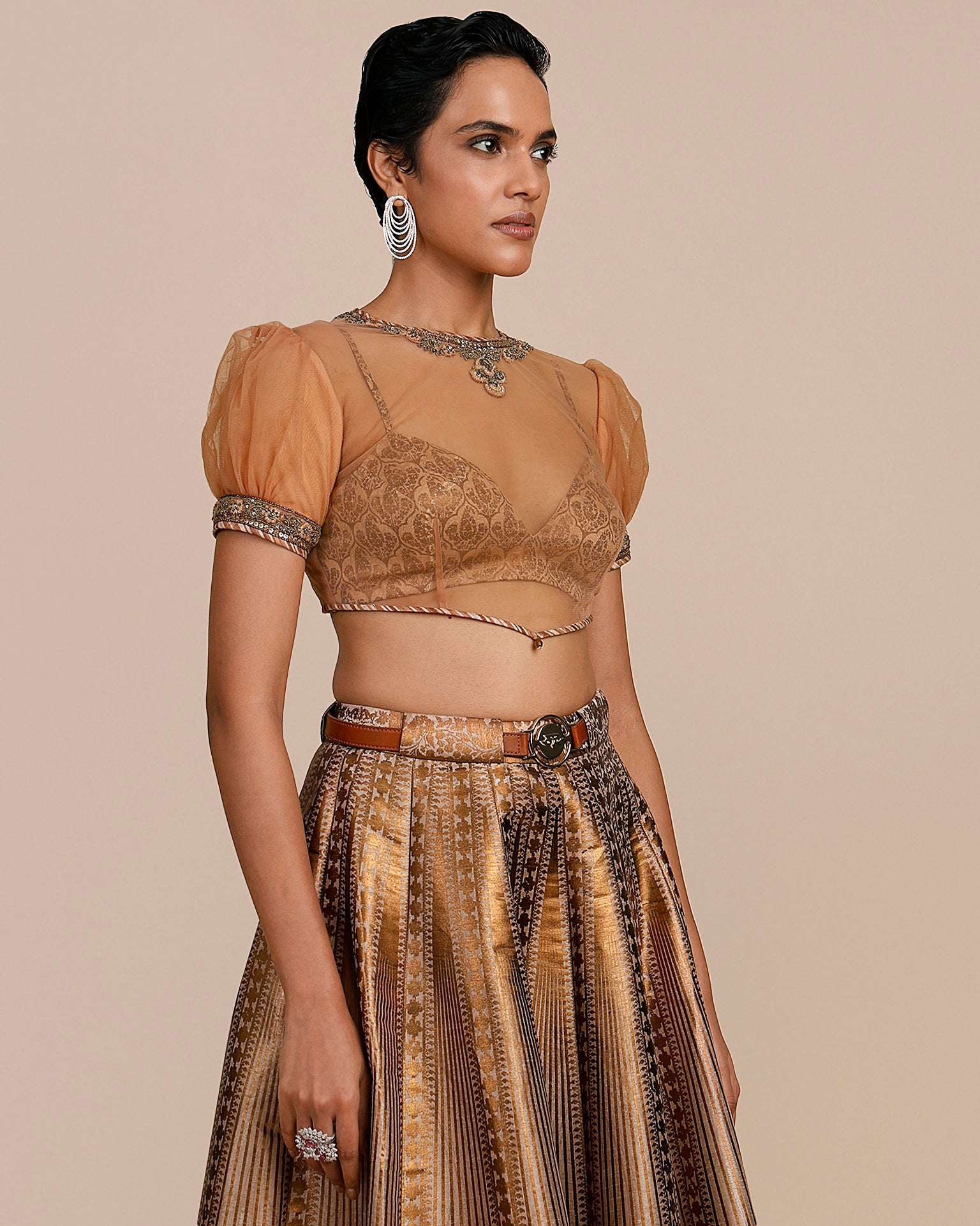 Blush Ivory Skirt Set