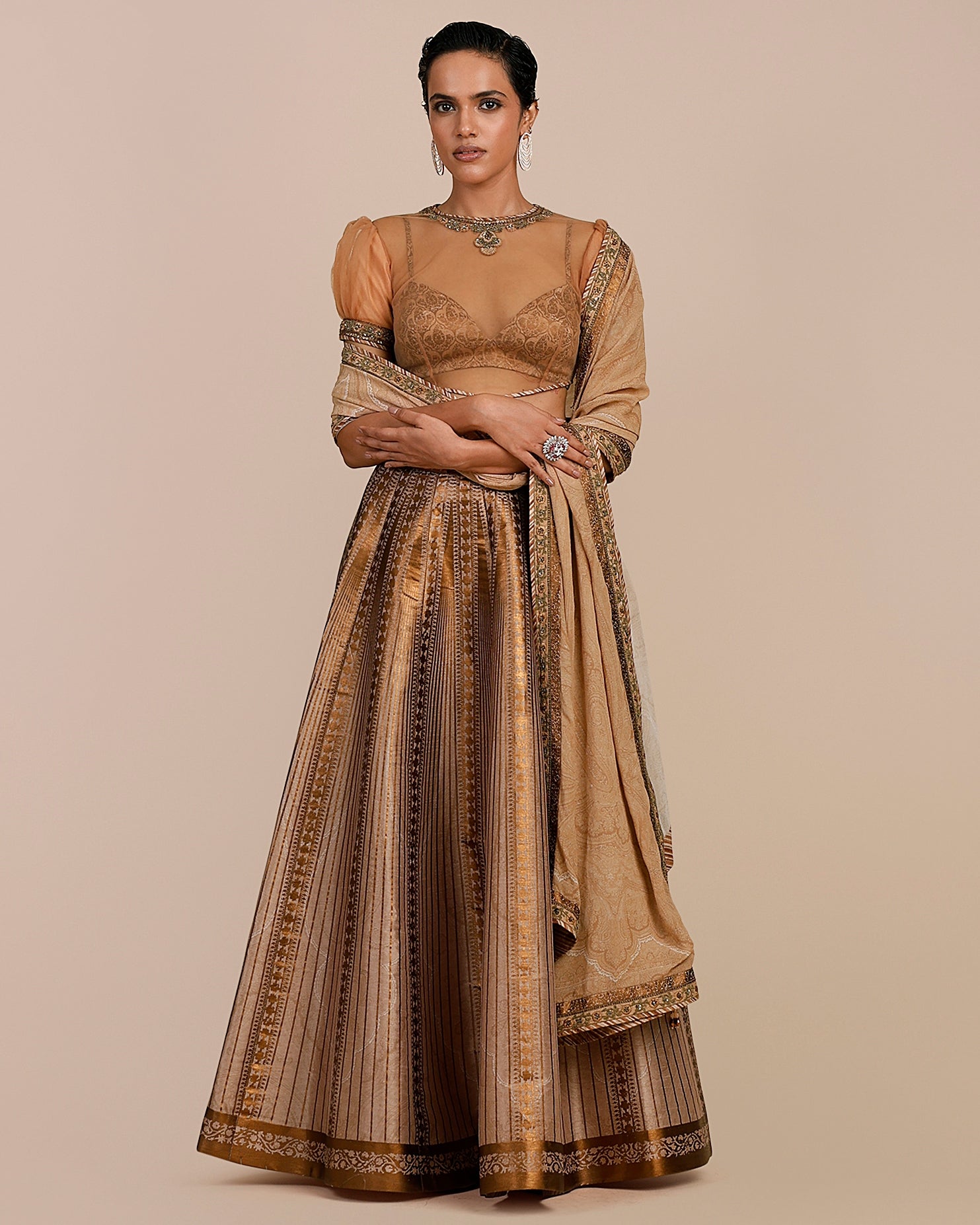 Blush Ivory Skirt Set