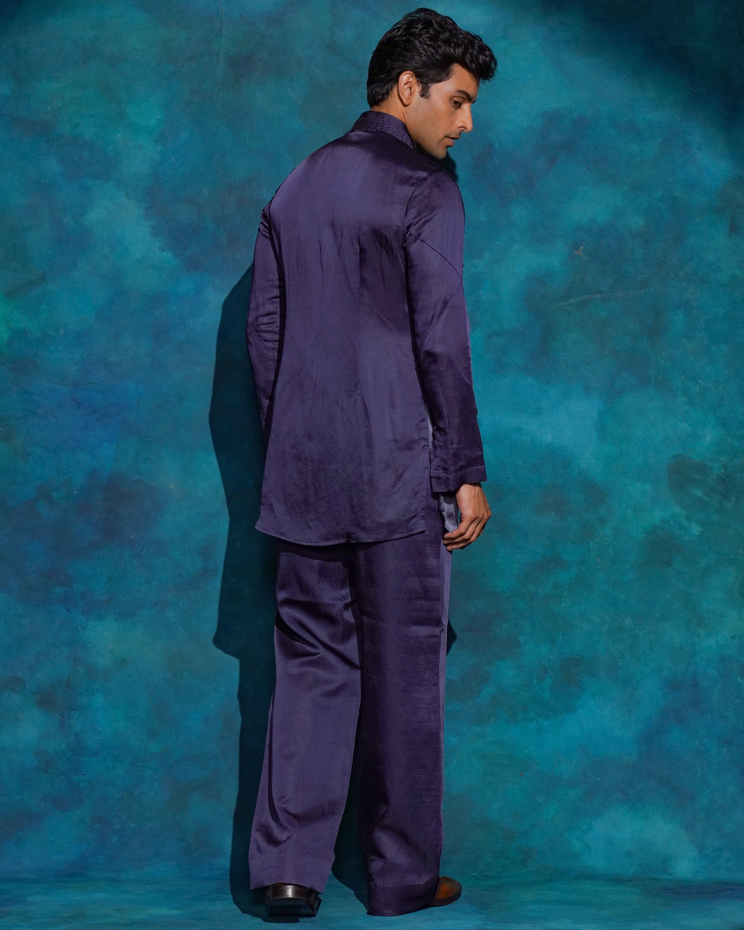 Oceanic Purple Ombre
Short Kurta Set
