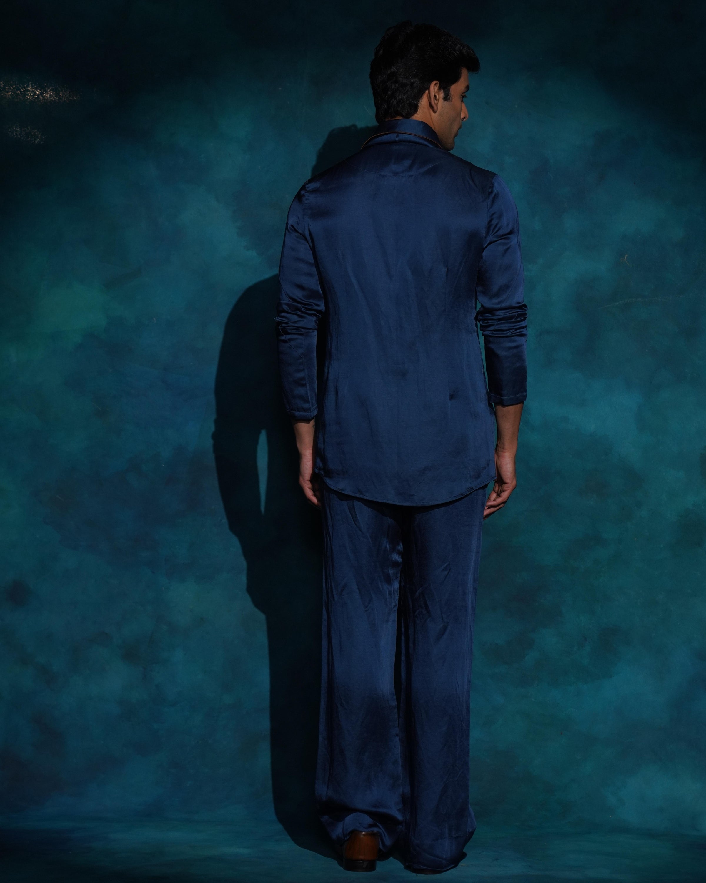 Classic Teal Shirt-Kurtaset