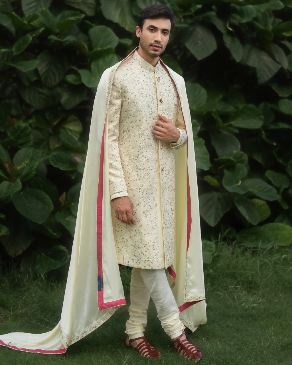 Butter Yellow Sherwani