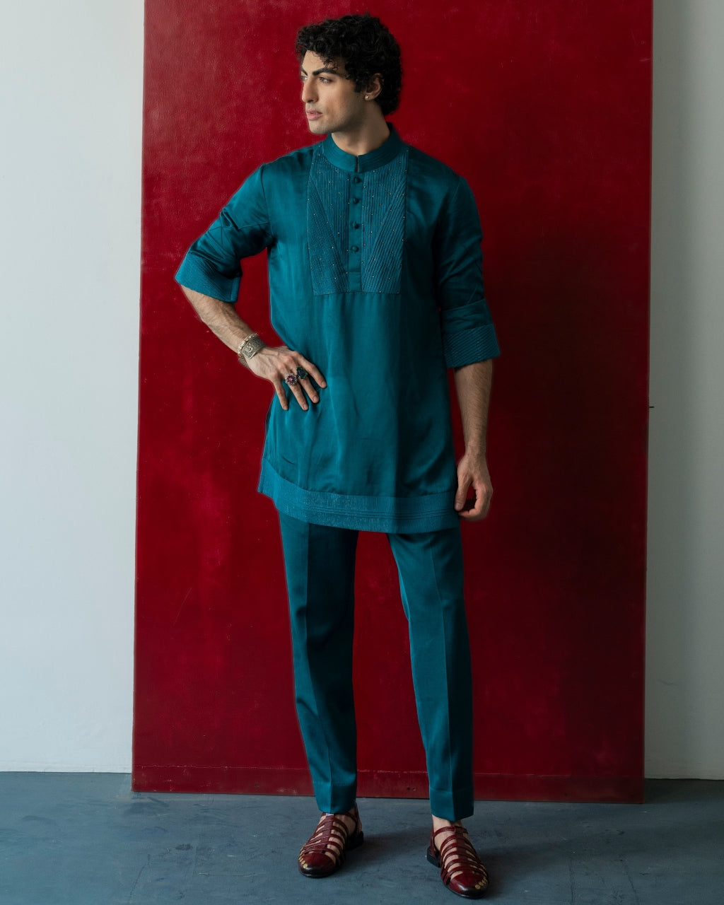 Jade Tamarisk Short Jacket Set