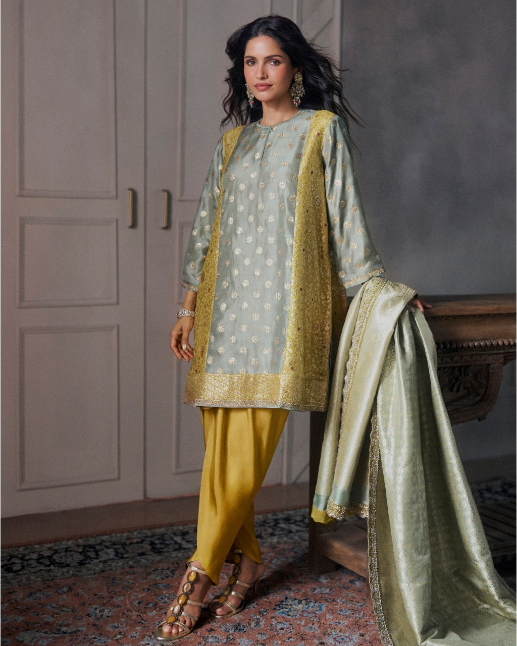 Golden Yellow Kurta Set