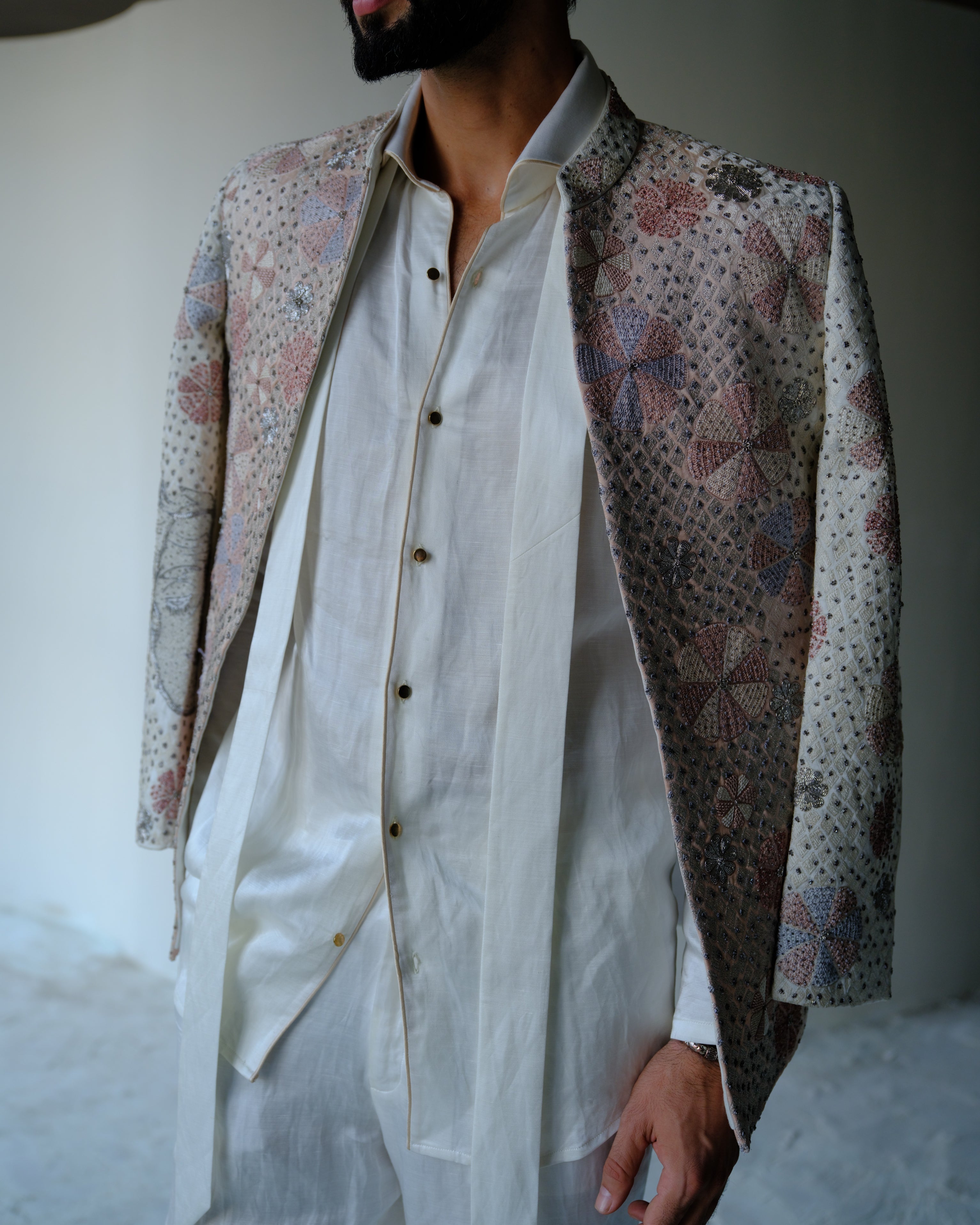 Blush Pink Divine Short Jacket Set