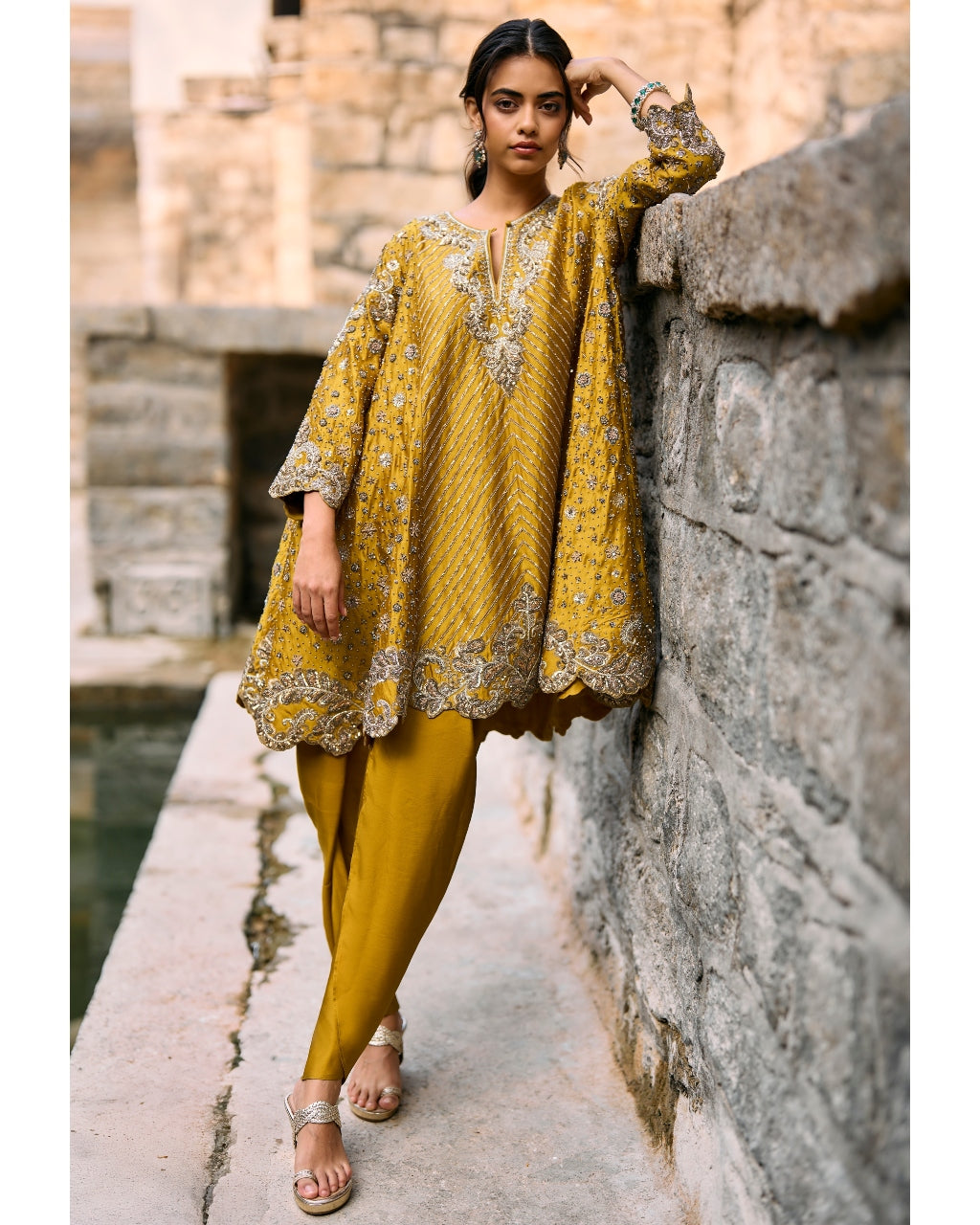 Mustard Nebula Kurta Set