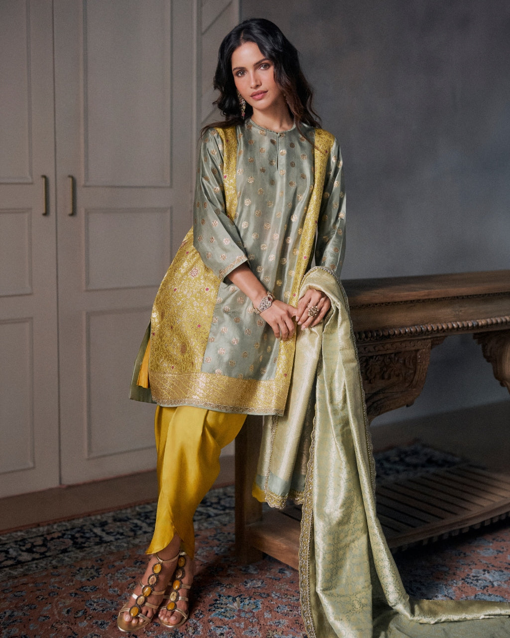 Golden Yellow Kurta Set