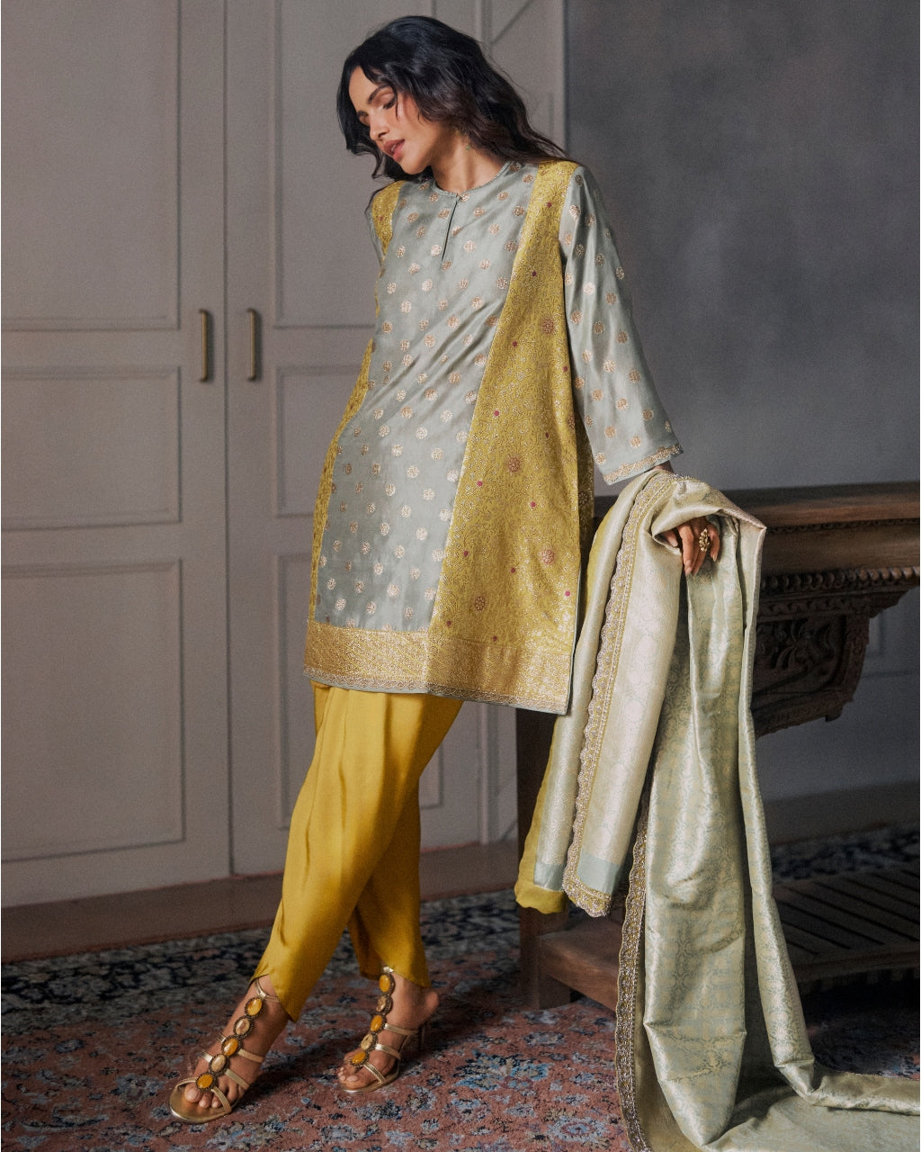 Golden Yellow Kurta Set
