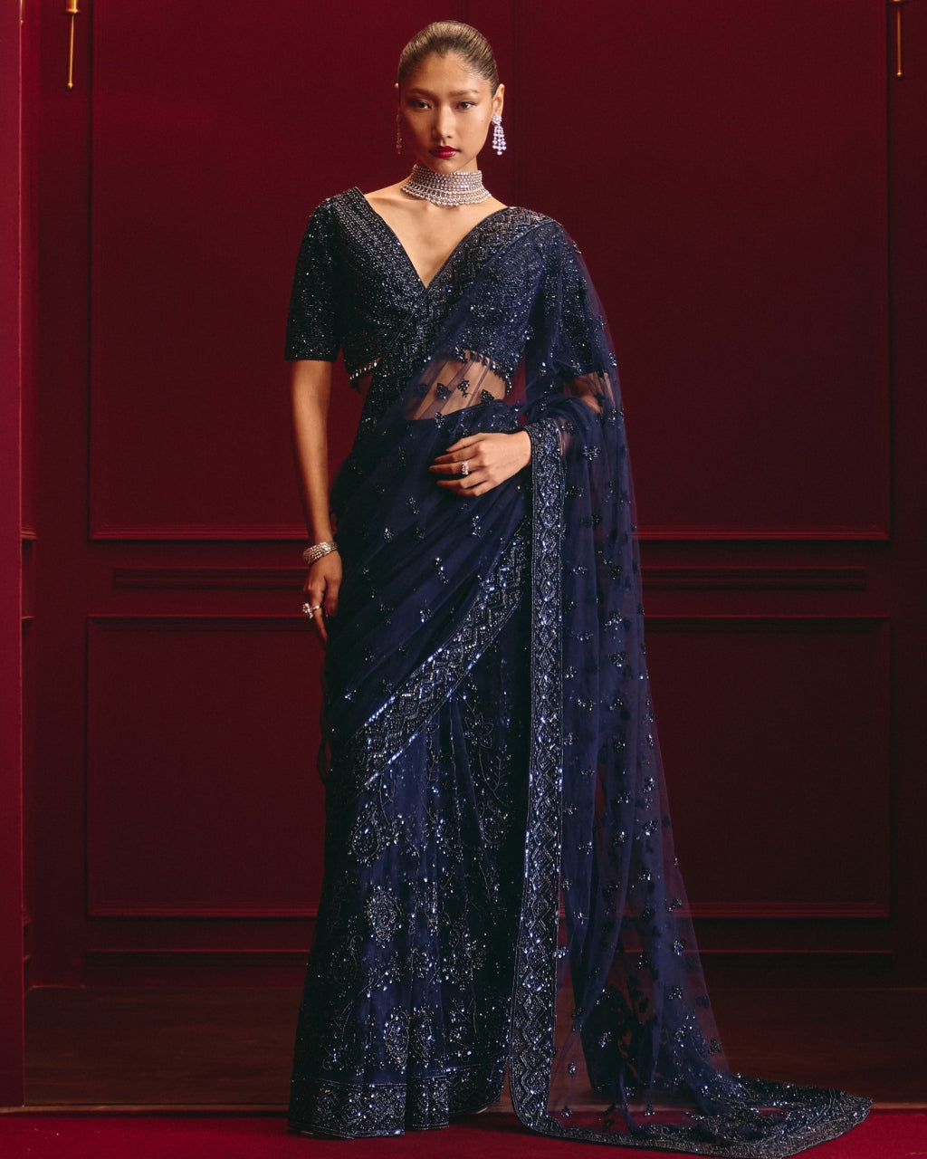 Nocturne Sovereign Sari Set