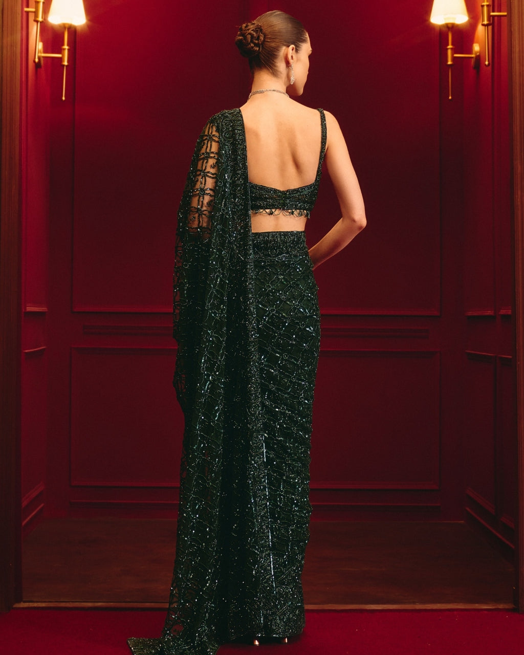 Emerald Heirloom Sari Set