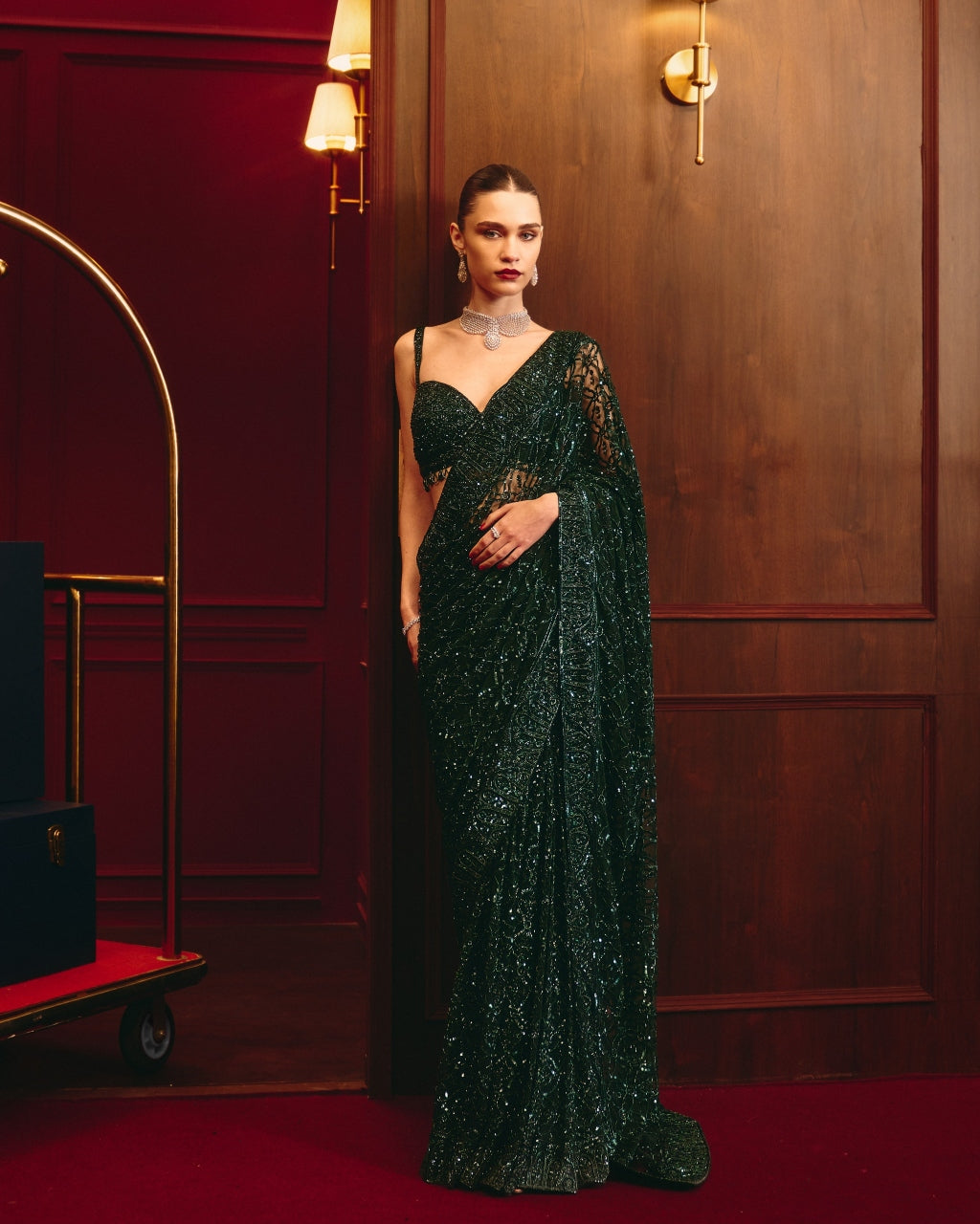 Emerald Heirloom Sari Set