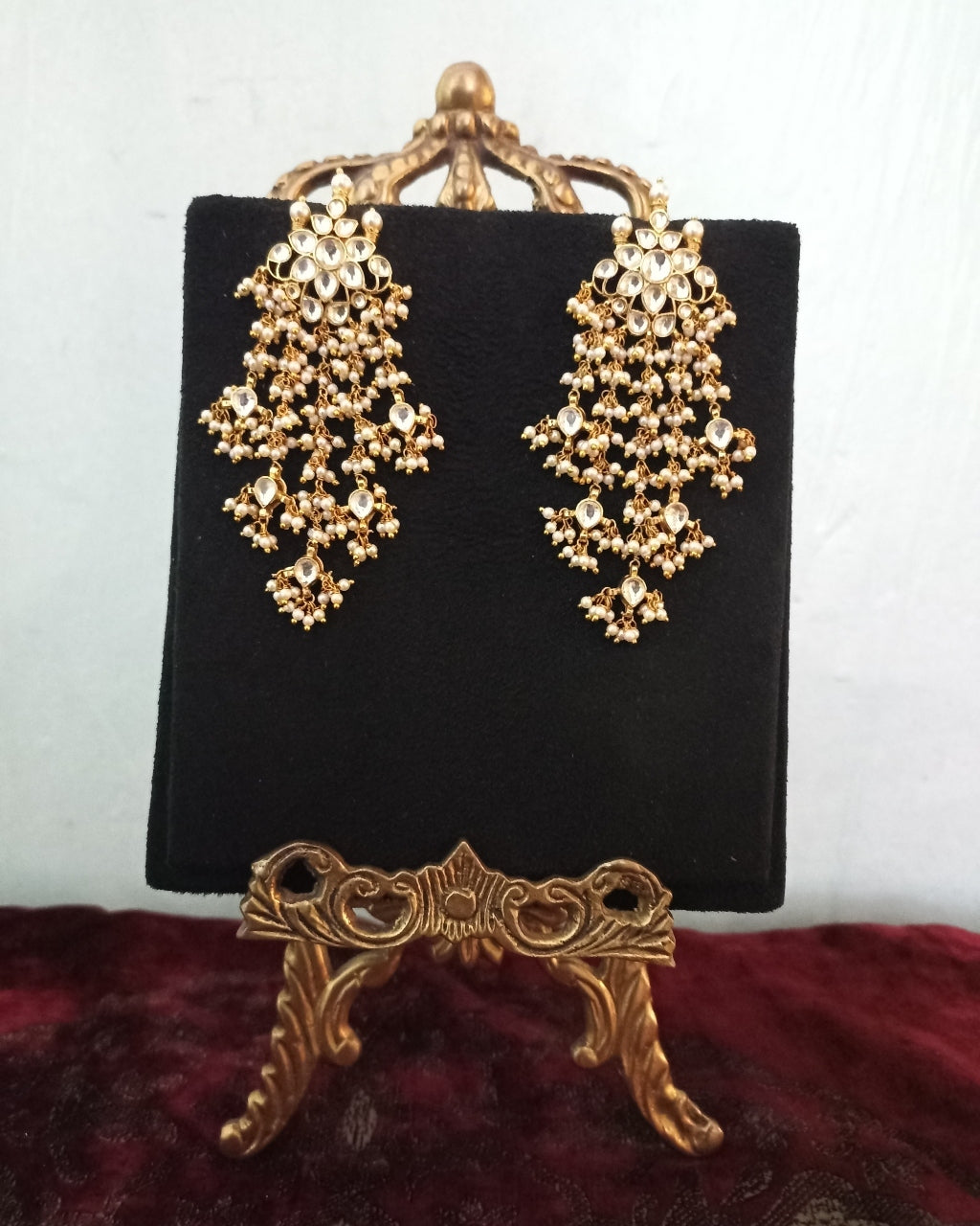 Kundan Layered Earrings