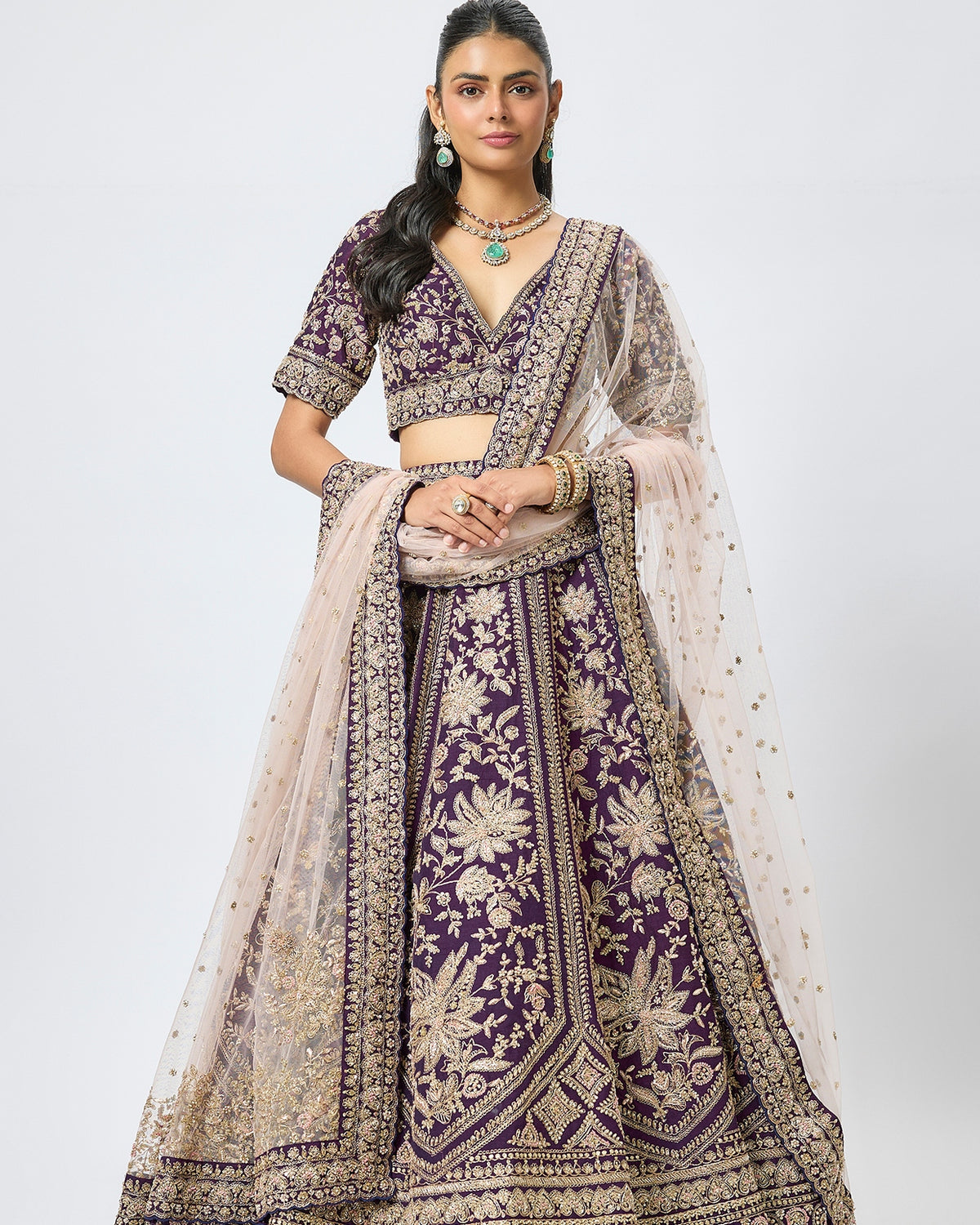 Purple Iffat Lehenga