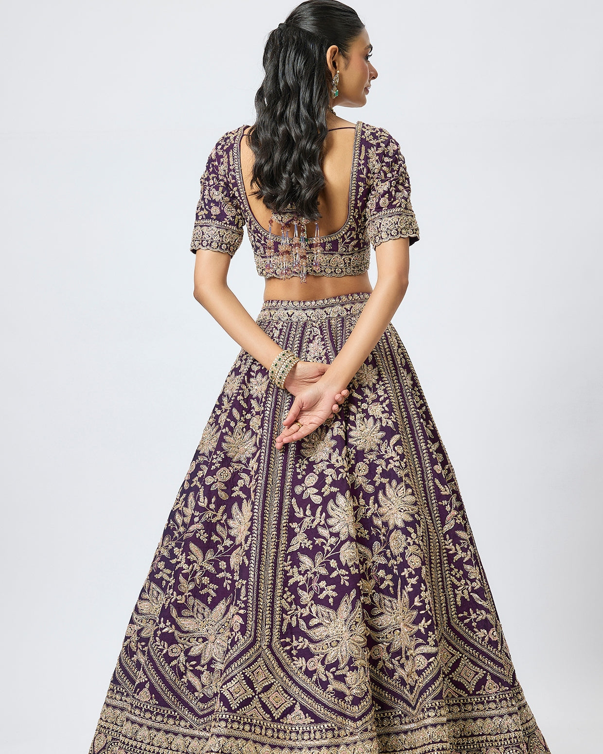 Purple Iffat Lehenga