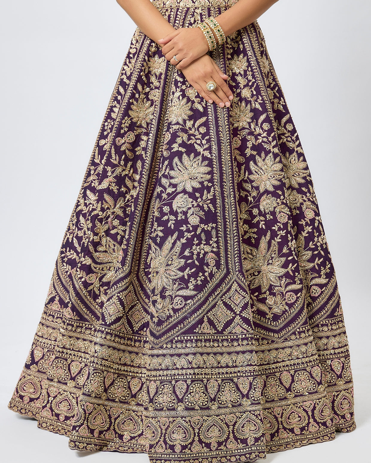 Purple Iffat Lehenga