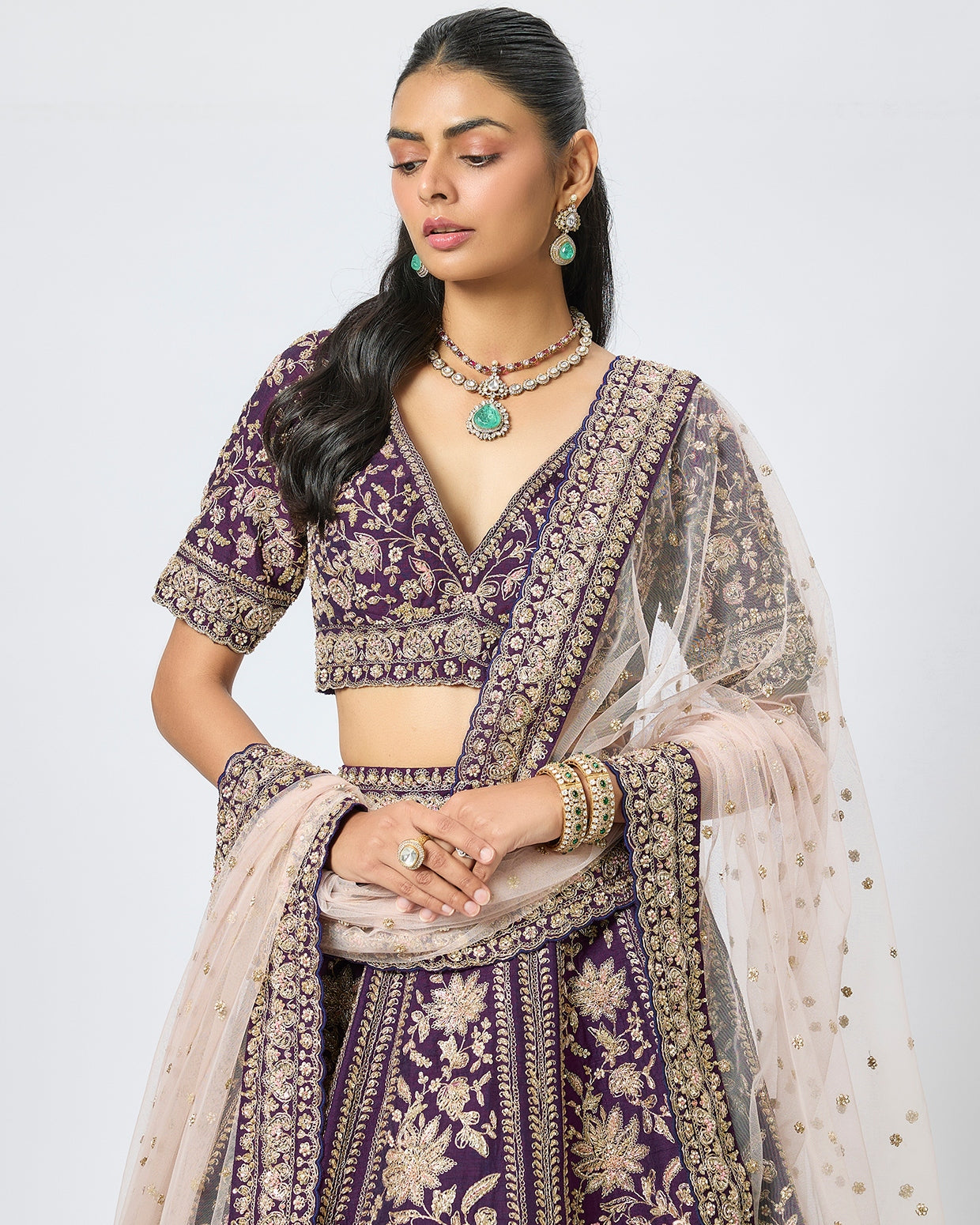 Purple Iffat Lehenga