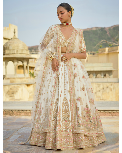 Ivory Yamuna Lehenga Set