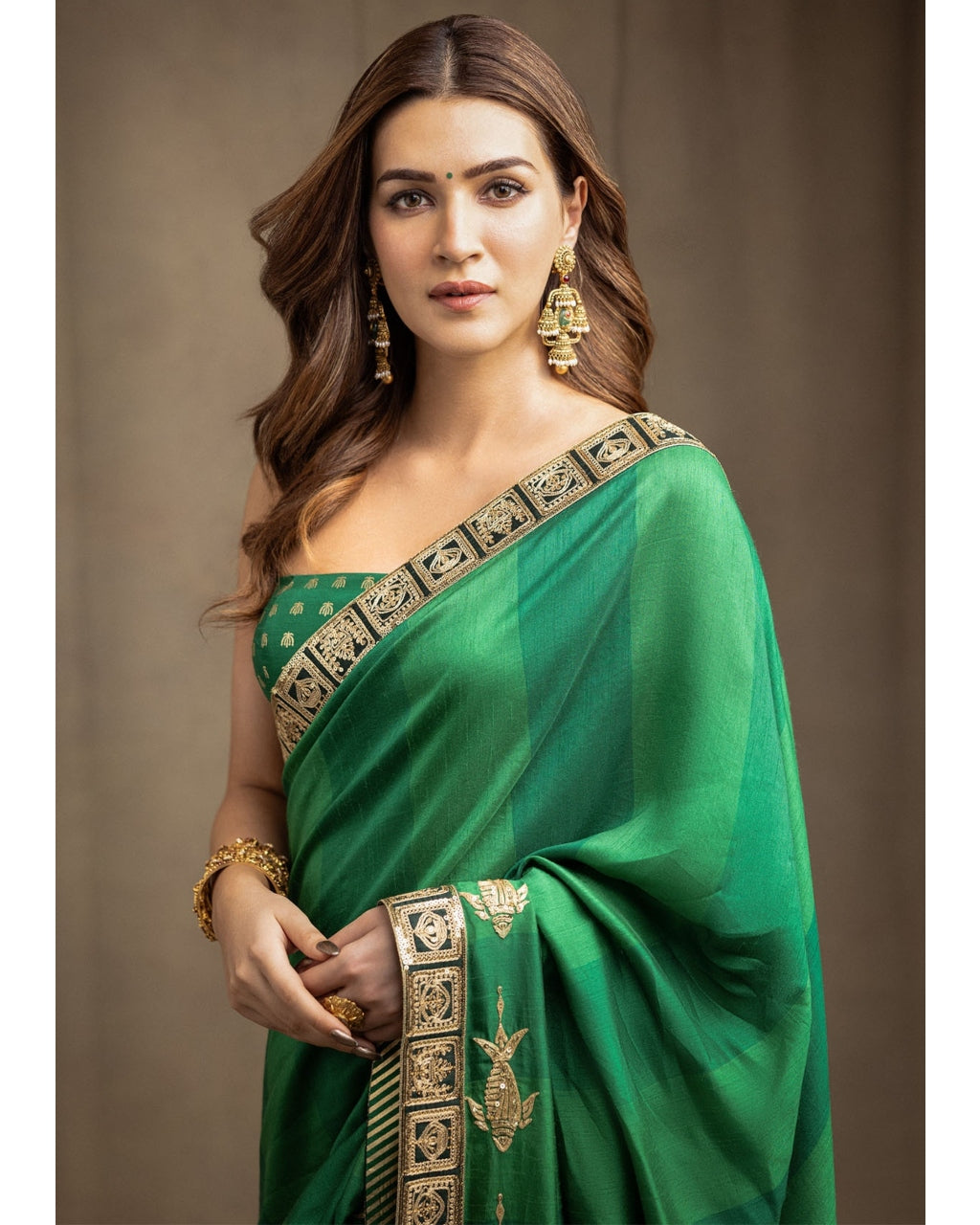 Green Mystic Sari Set