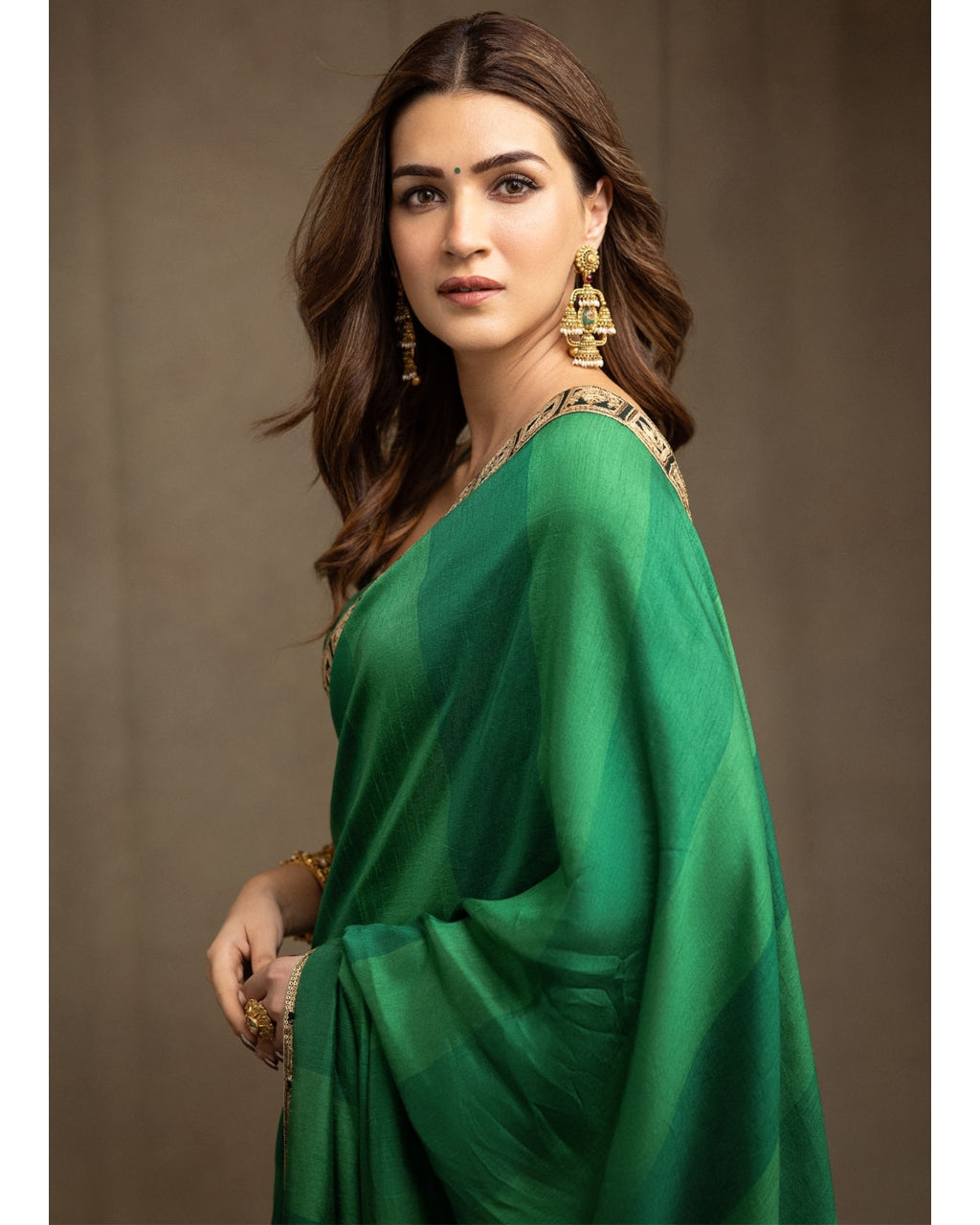 Green Mystic Sari Set