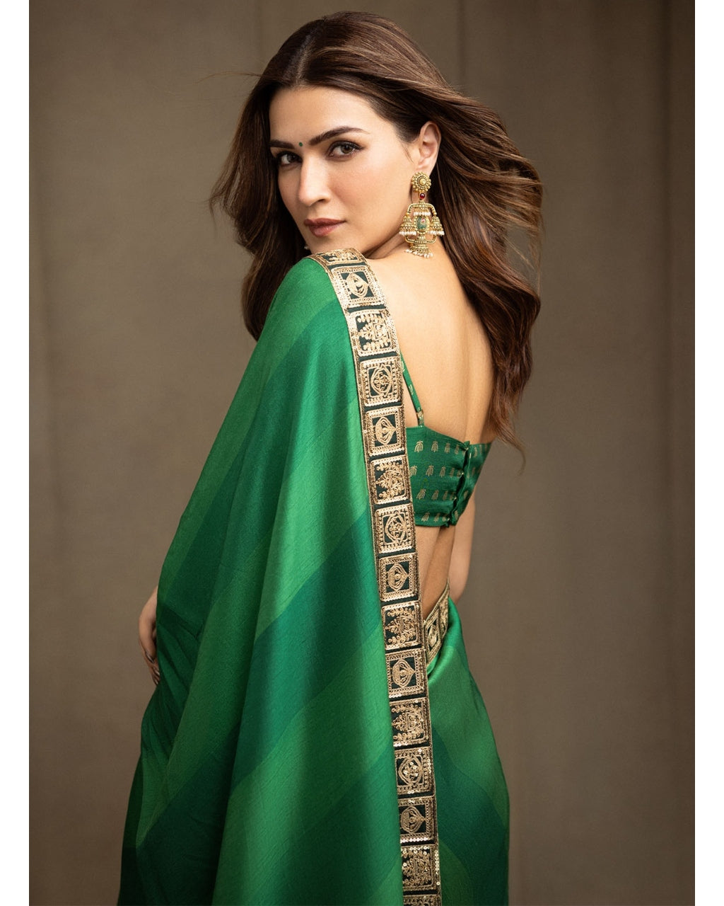 Green Mystic Sari Set