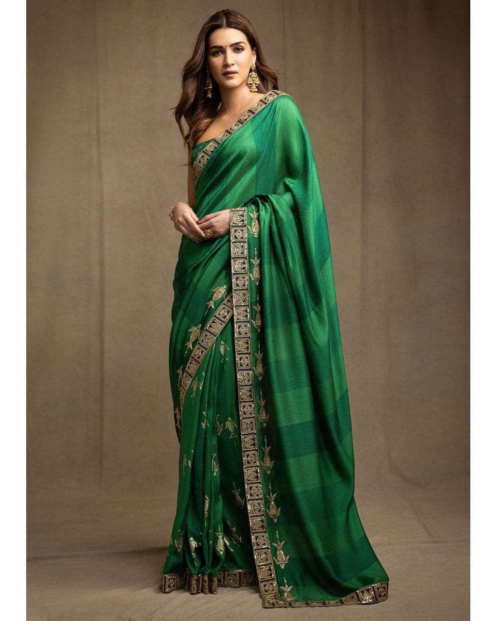 Green Mystic Sari Set