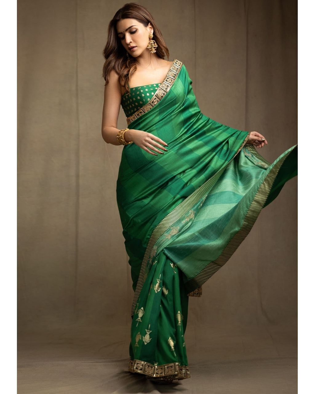 Green Mystic Sari Set