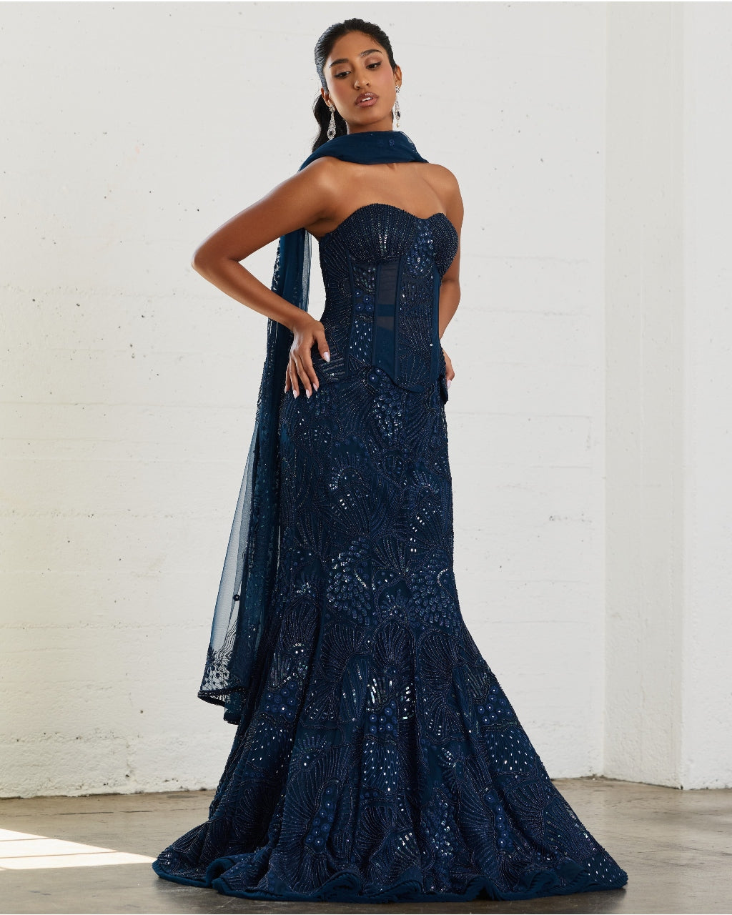 Blue Zoelle Lehenga Set
