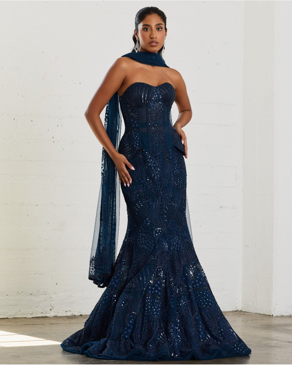 Blue Zoelle Lehenga Set